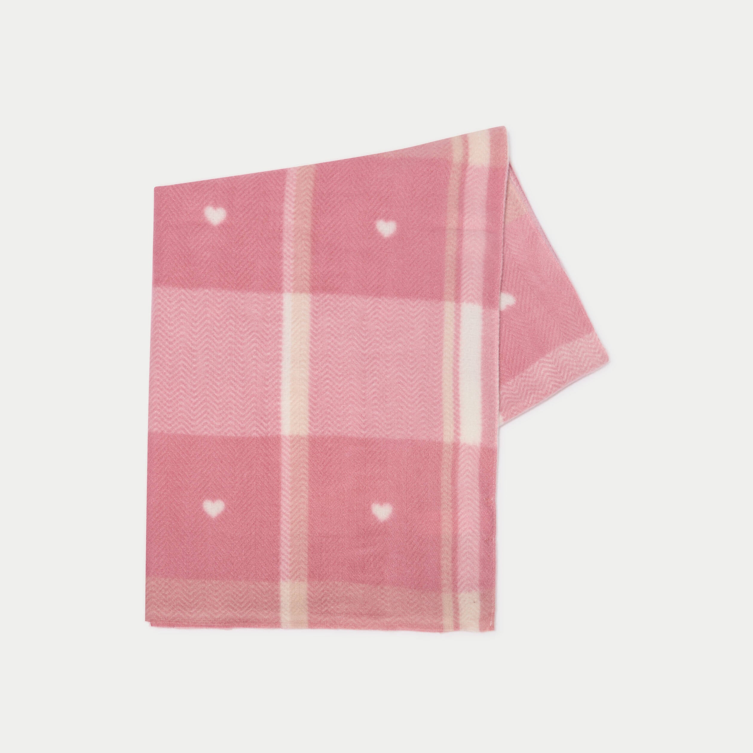 &Eacute;charpe plaid rose fushia femme