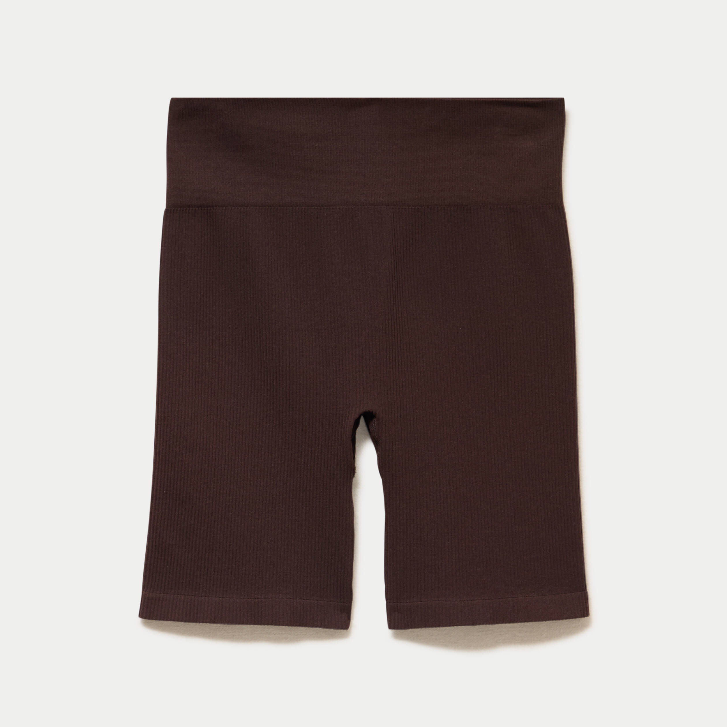 Short cycliste sans couture marron fonc&eacute; femme