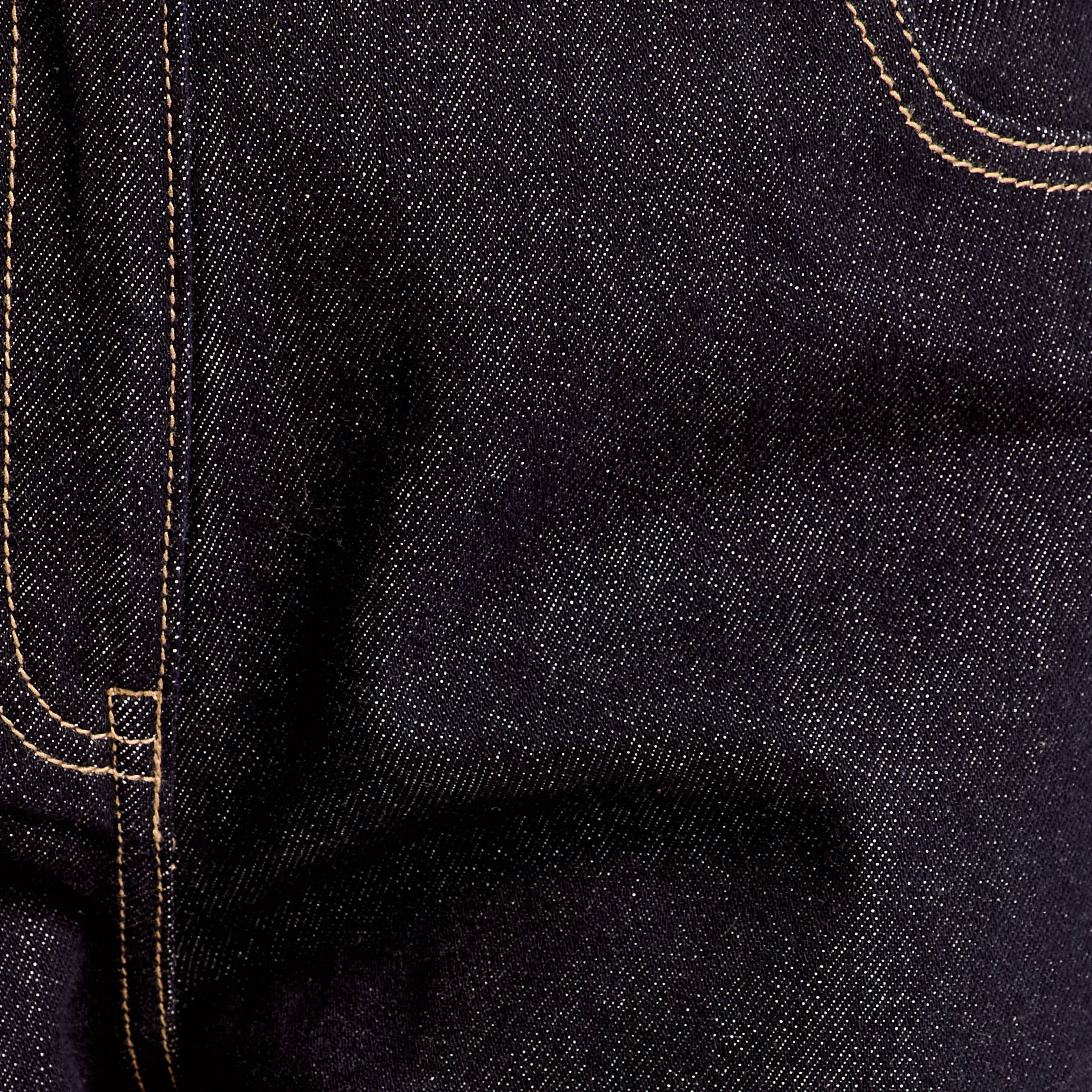 Jean barrel cropped taille standard denim brut femme
