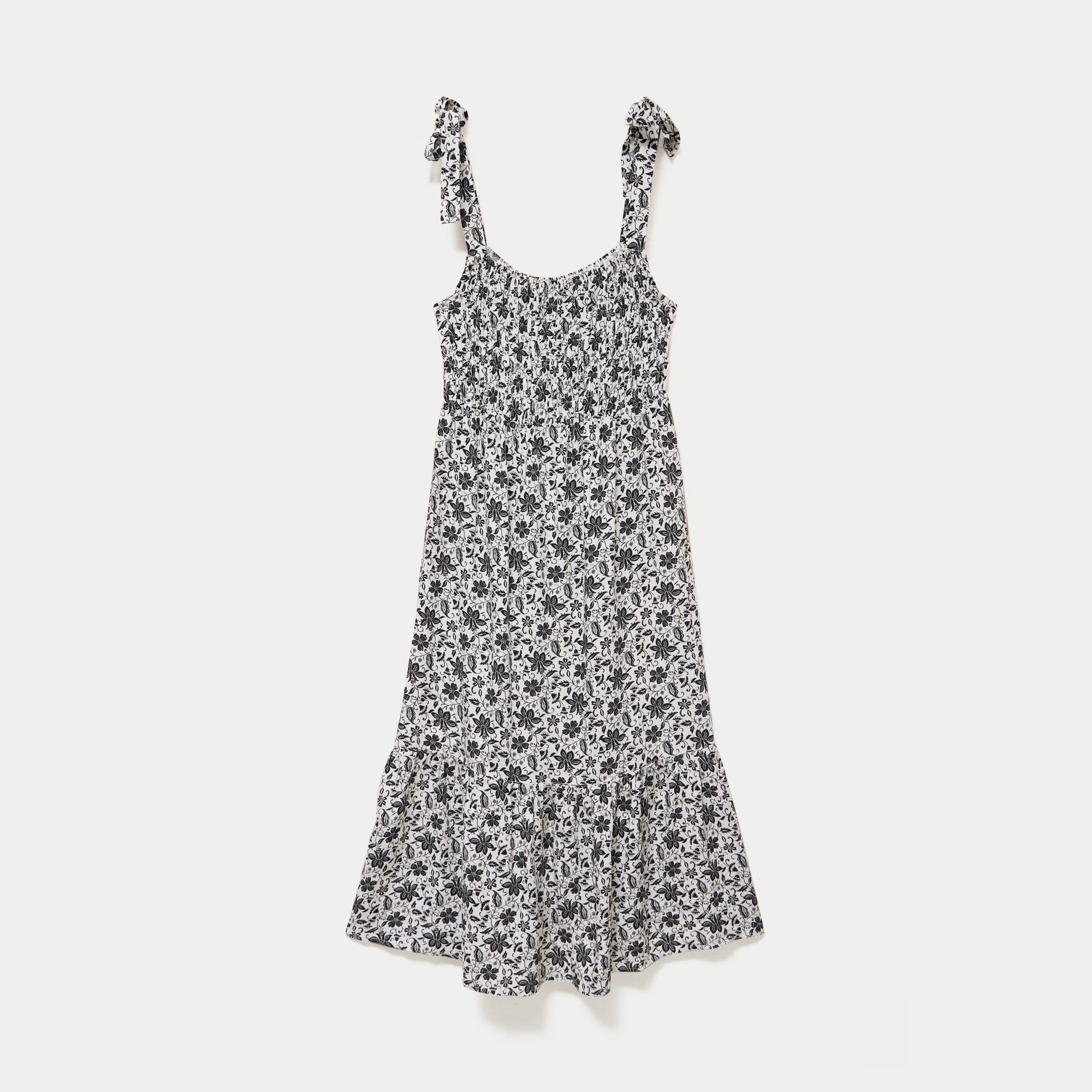 Robe longue &eacute;vas&eacute;e col carr&eacute; noir femme