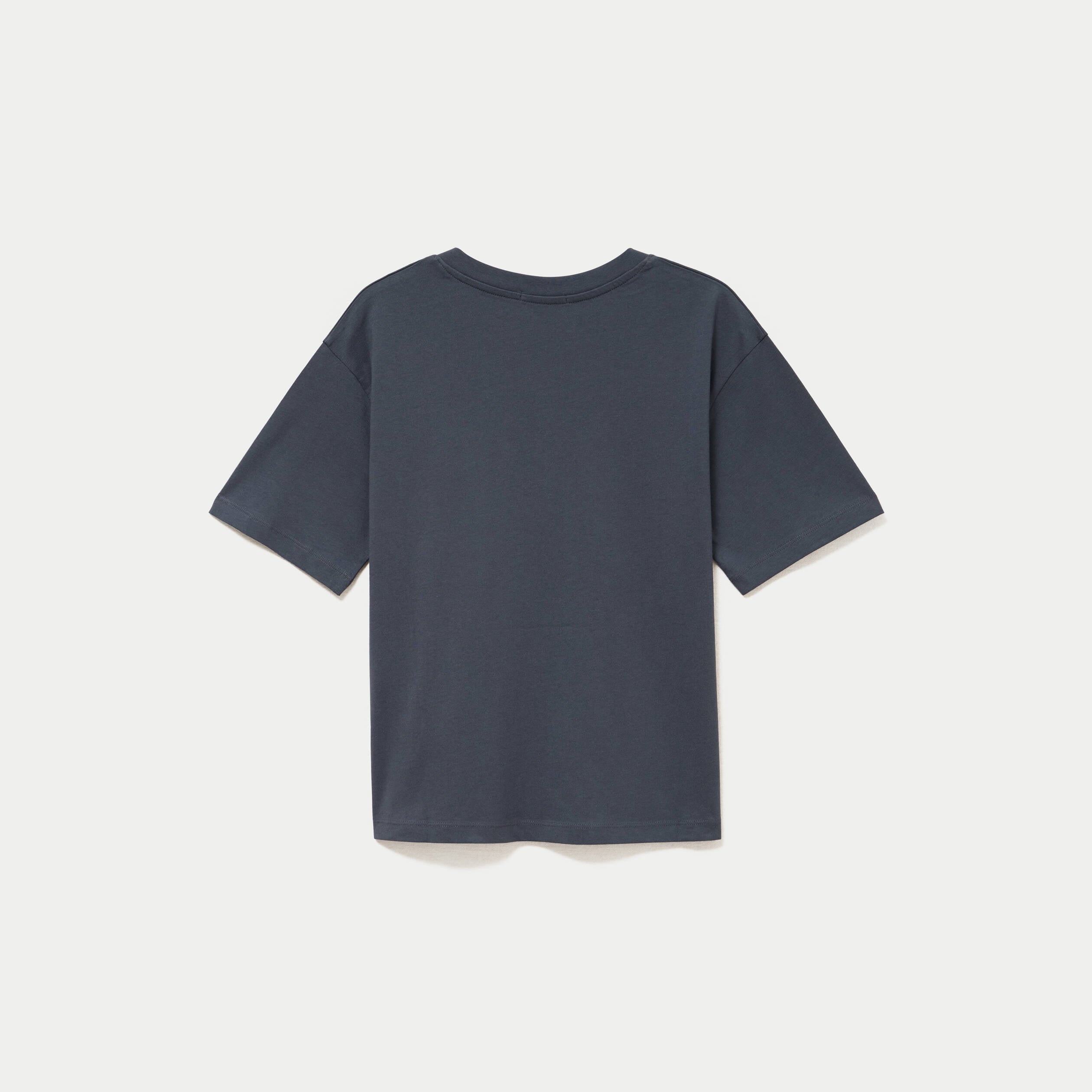 T-shirt col v manches courtes gris femme