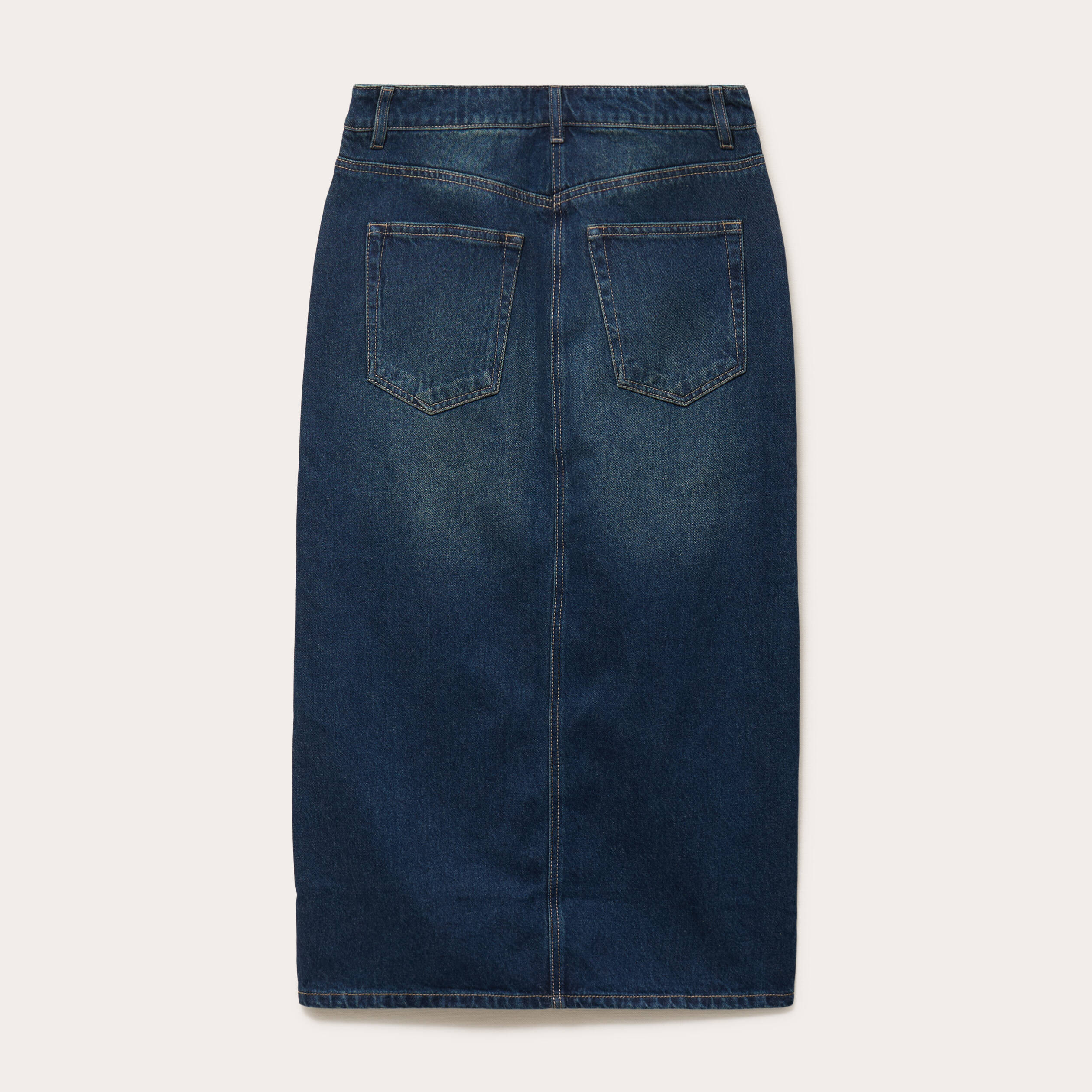 Jupe crayon taille standard bleu fonc&eacute; femme