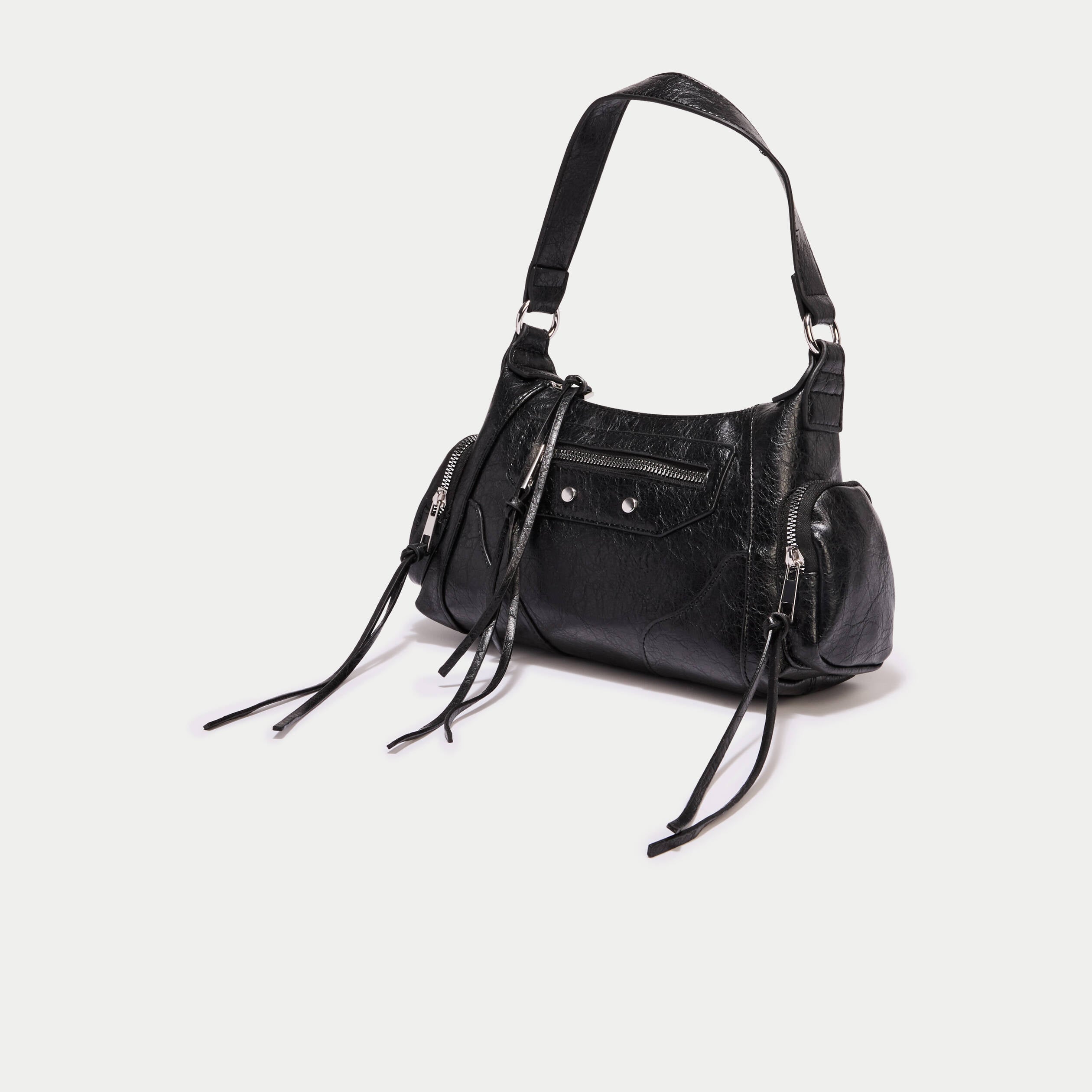 Sac port&eacute; &eacute;paule noir femme