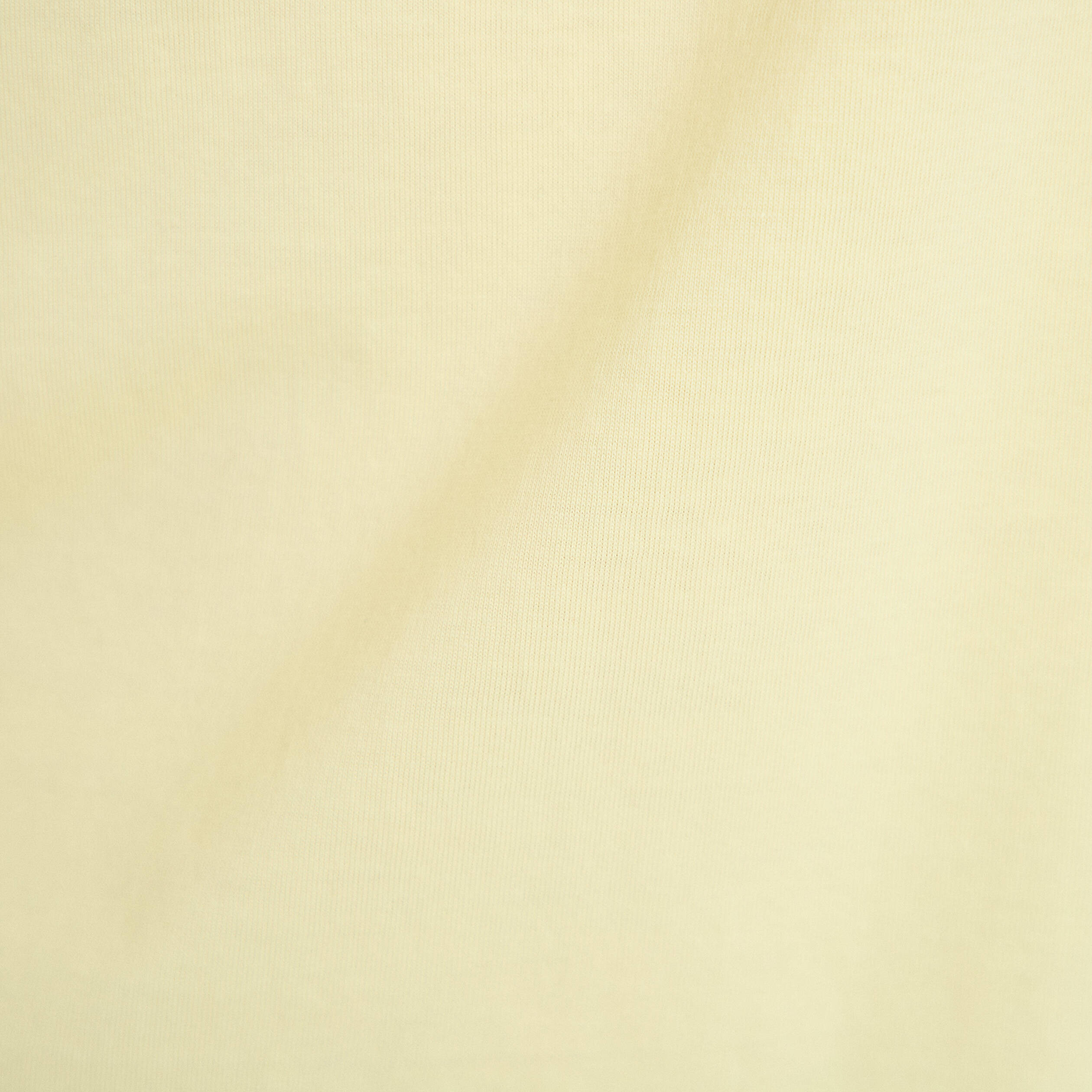 T-shirt col rond manches courtes jaune pastel femme
