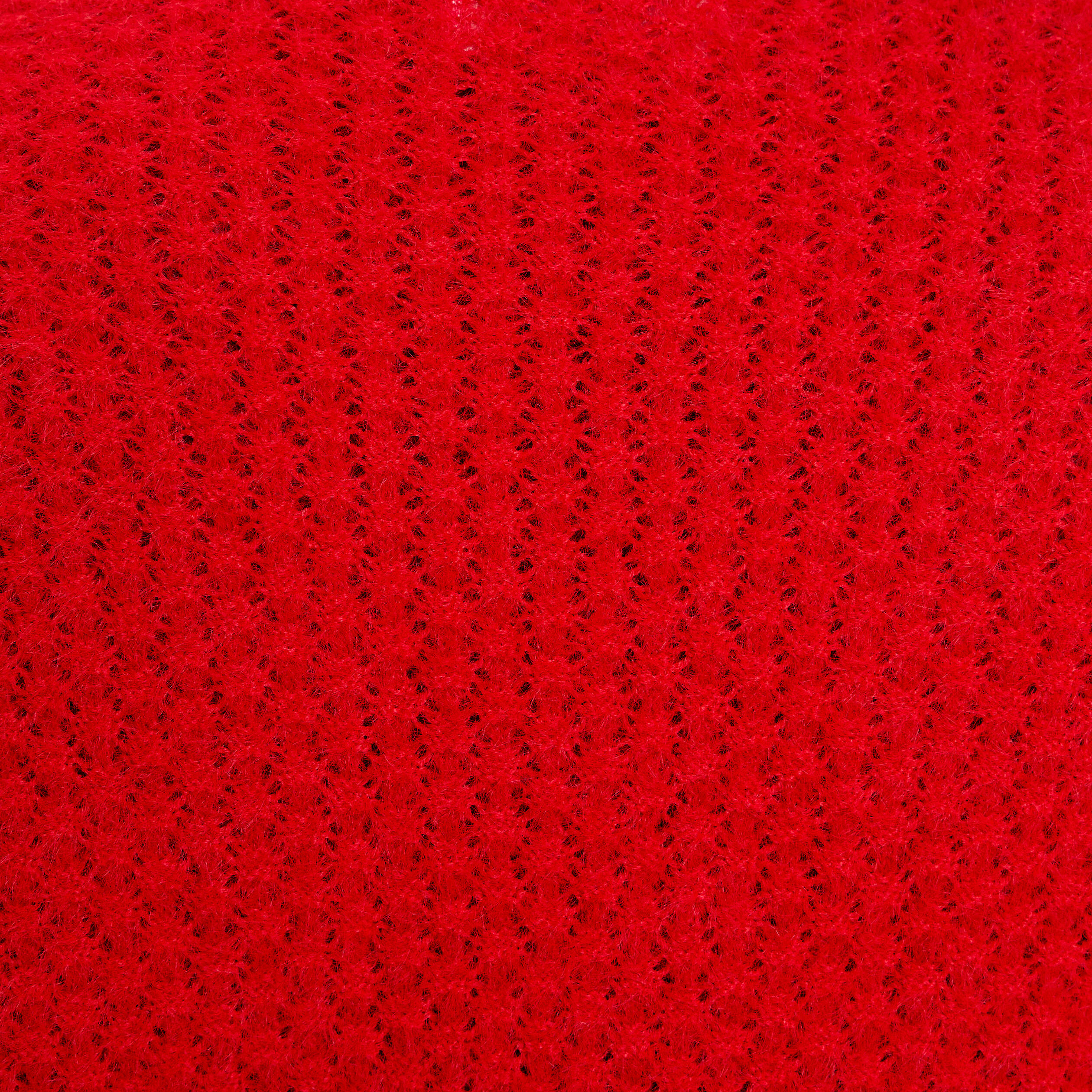 Pull col v manches longues rouge femme