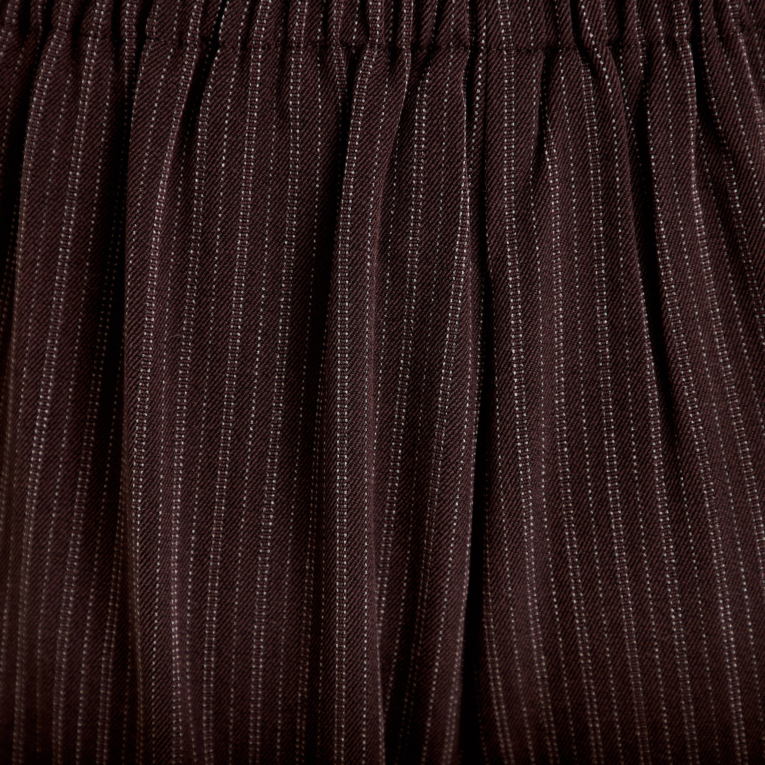 Pantalon bouffant taille standard marron femme