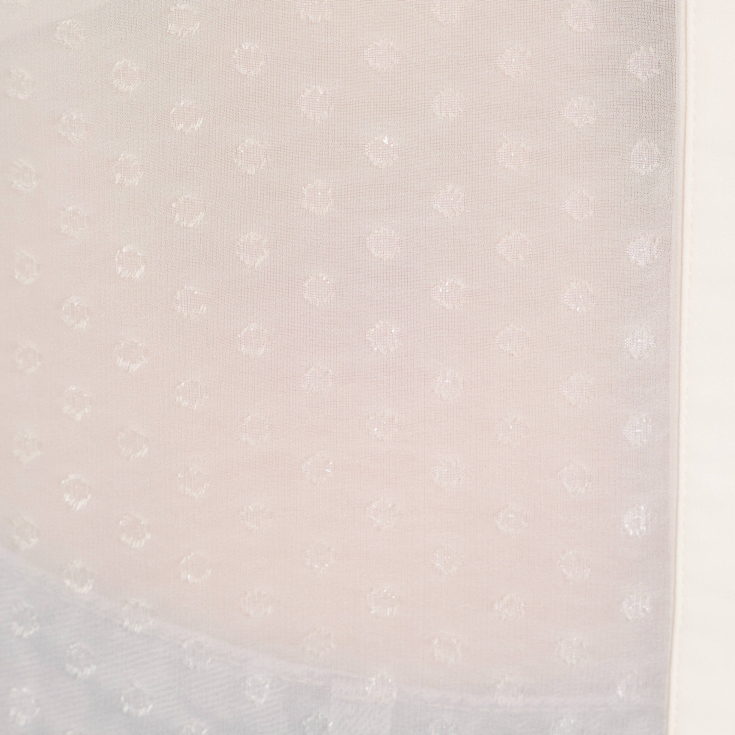 Chemise voile plumetis brillant ecru femme