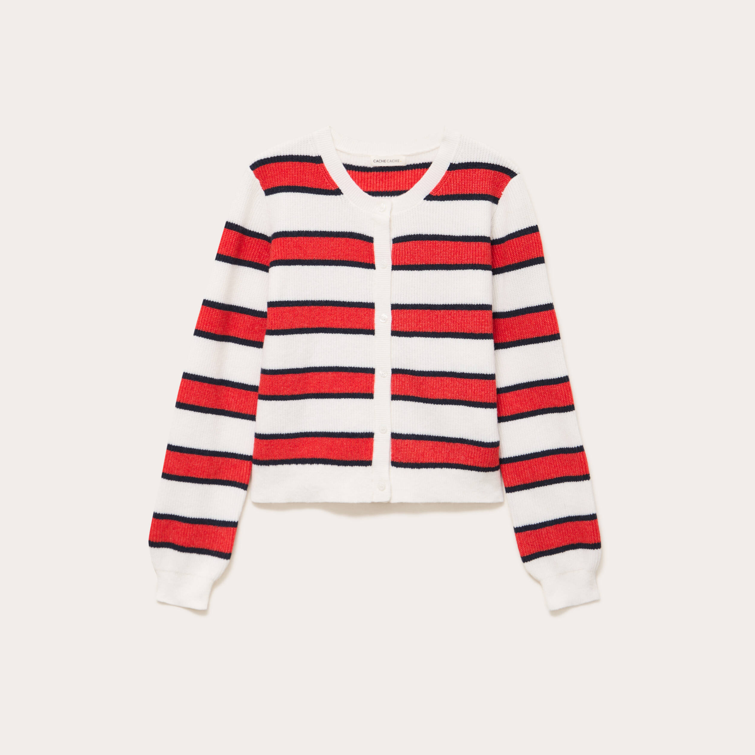 Gilet manches longues blanc femme