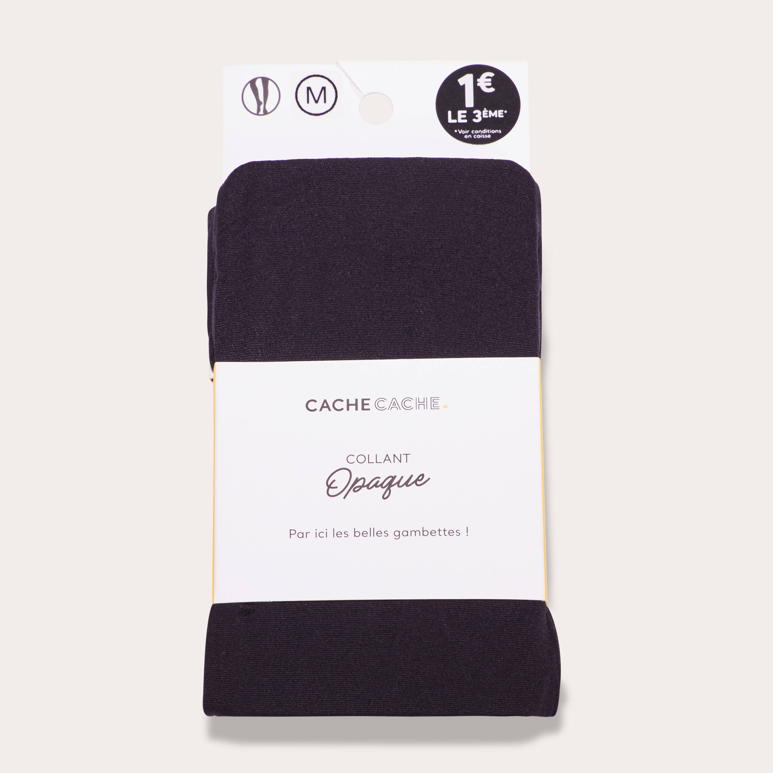 Collant Opaque 60D Le Bourget - Taille XL - Neuf Avec étiquettes - Dessous Chic