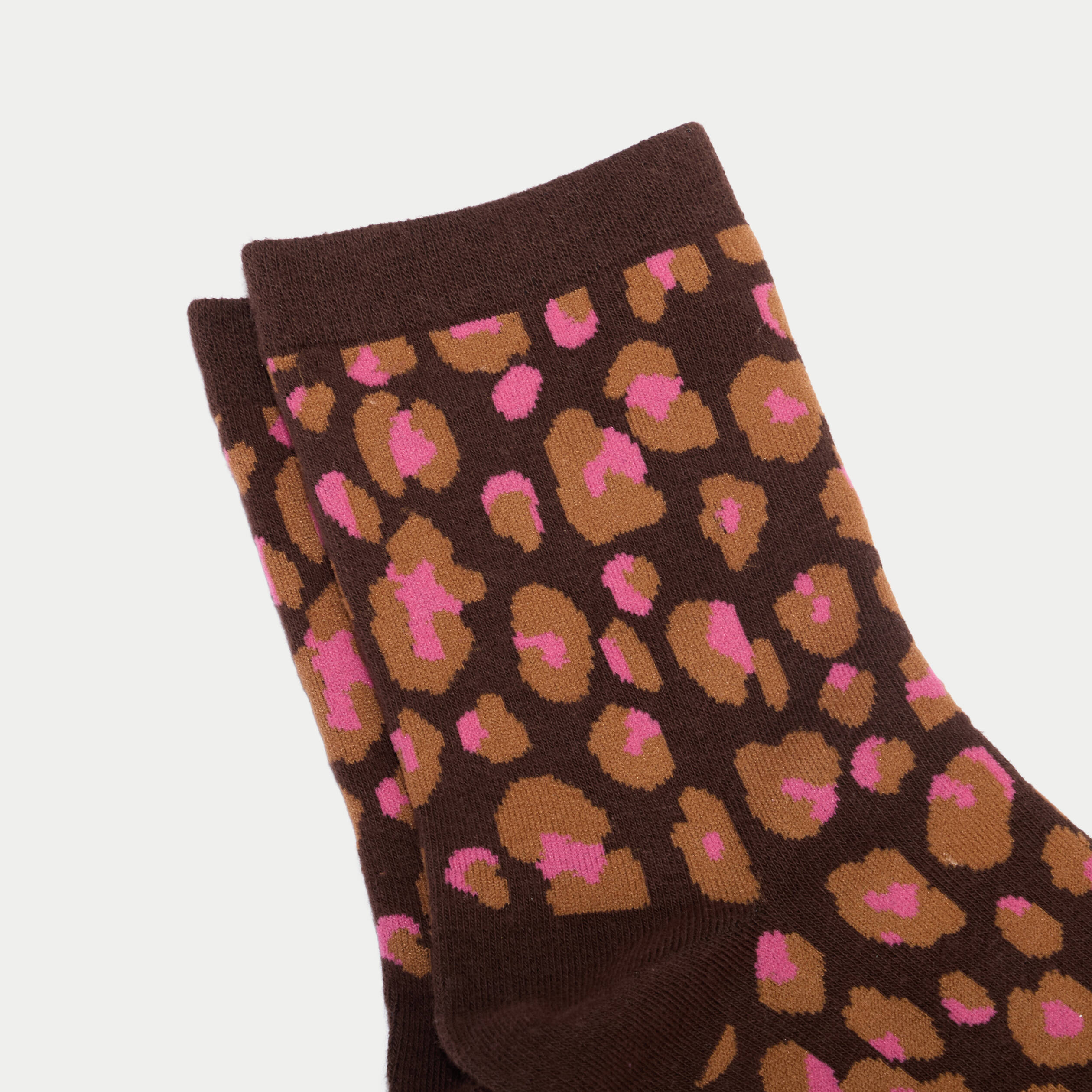 Chaussettes marron fonc&eacute; femme