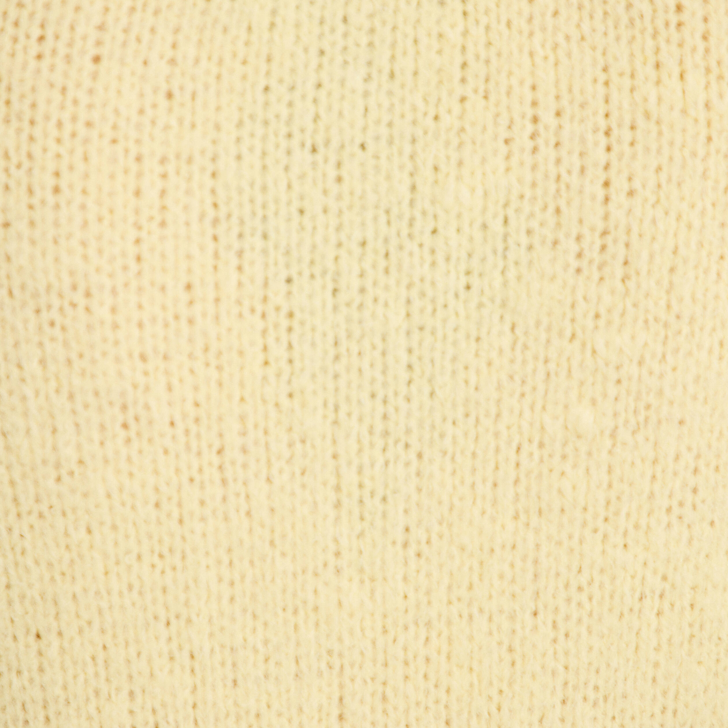 Pull manches longues jaune pastel femme