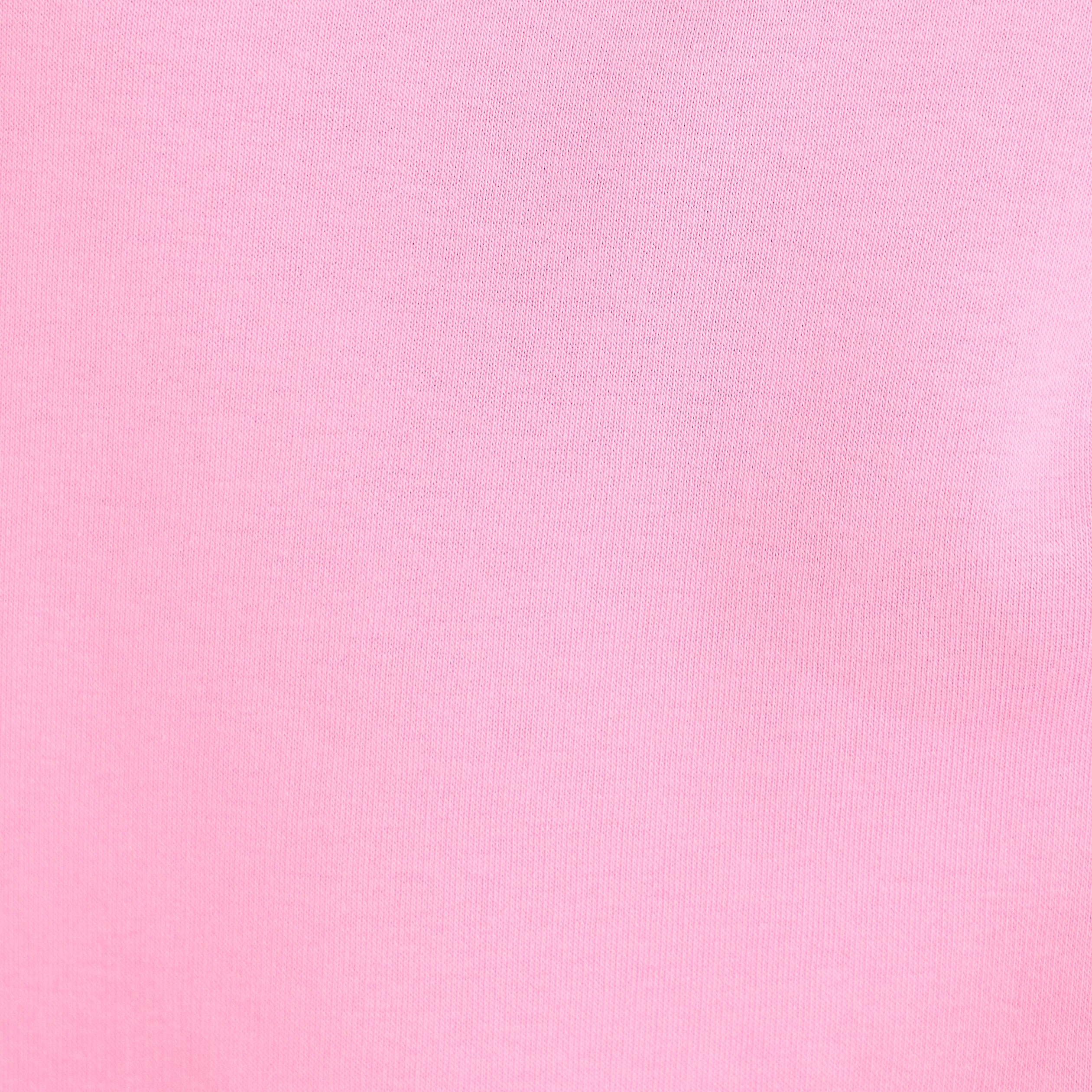 Sweat col rond manches longues rose femme