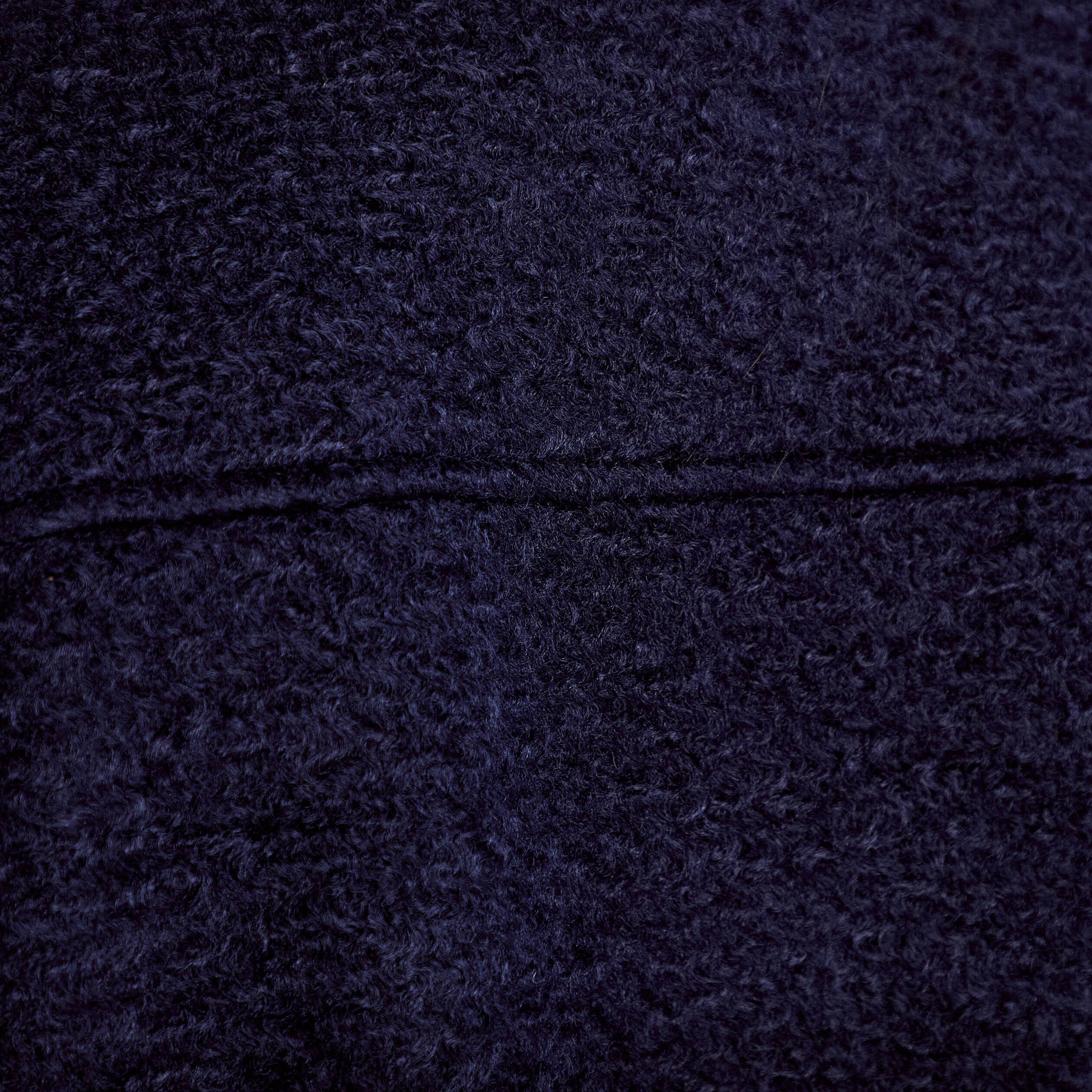 Gilet oversize sans manches col rond bleu marine femme