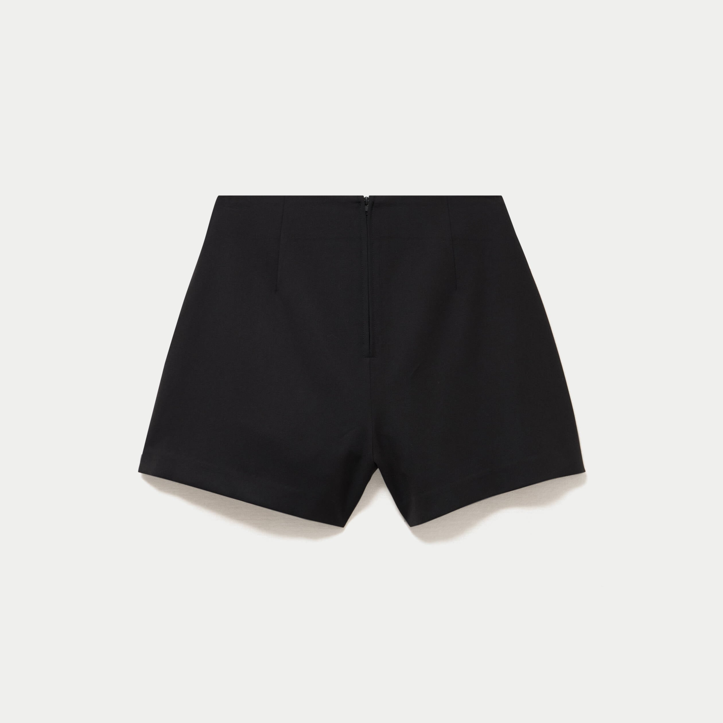 Jupe-short taille haute noir femme