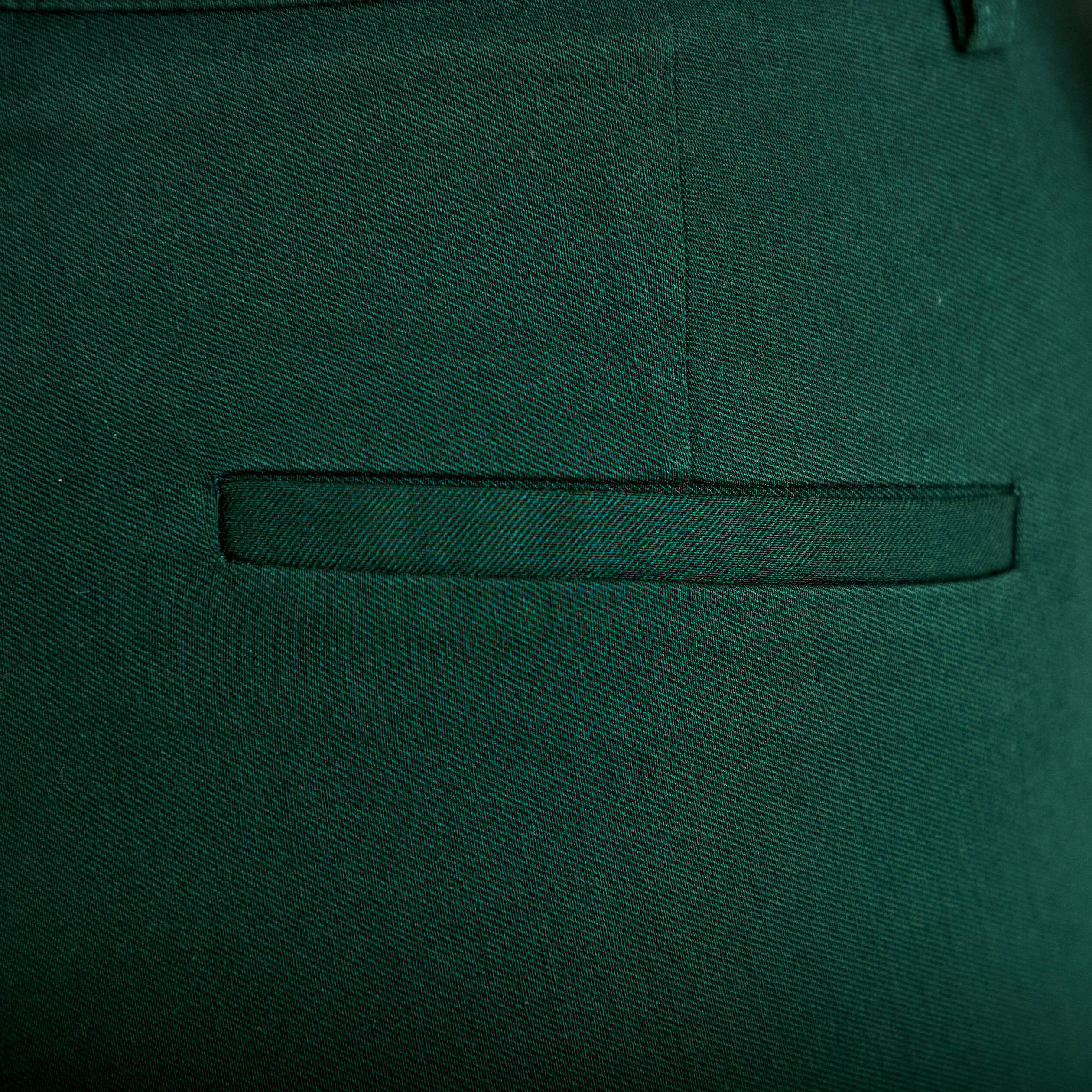 Pantalon bootcut &agrave; pont vert fonc&eacute; femme