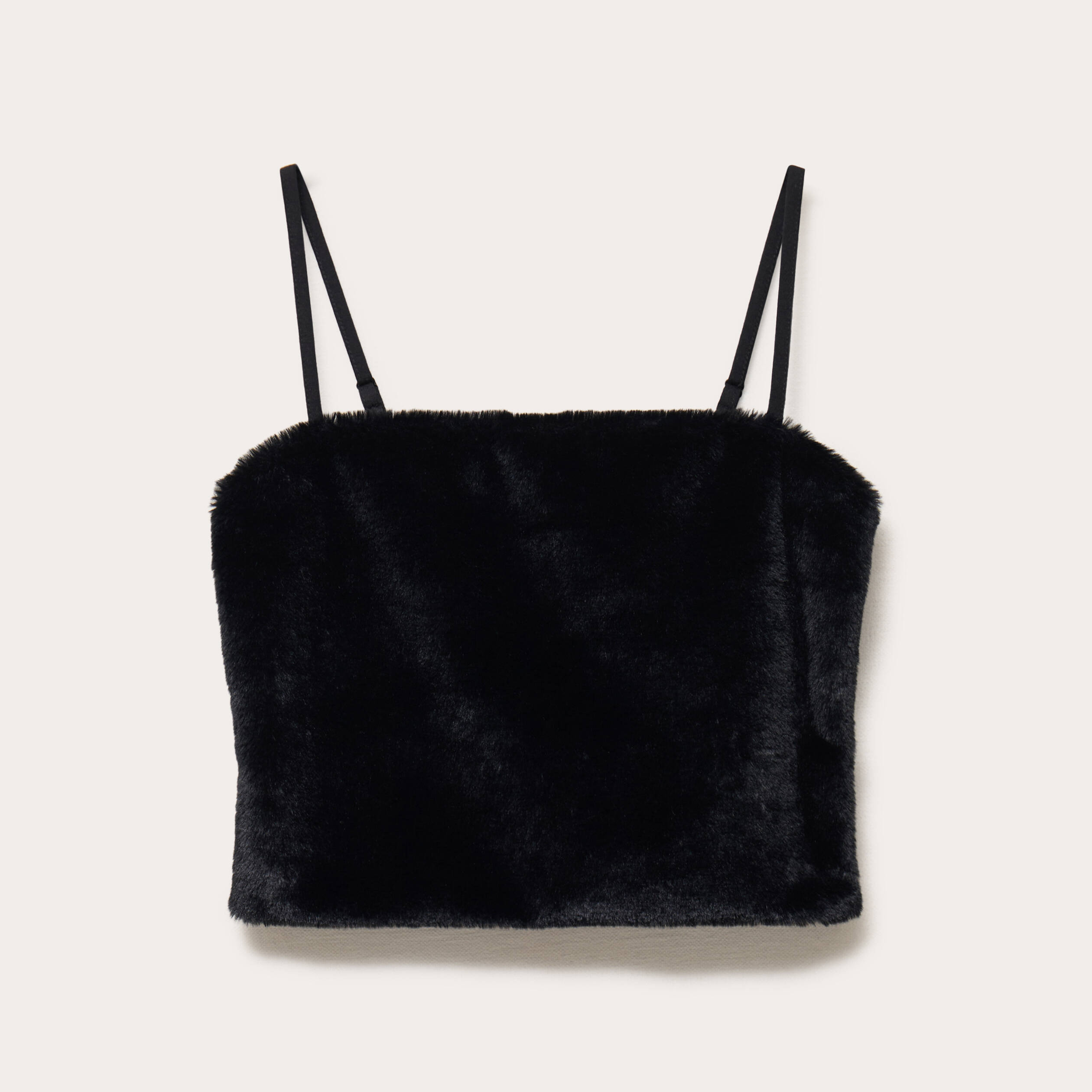 D&eacute;bardeur fausse fourrure noir femme