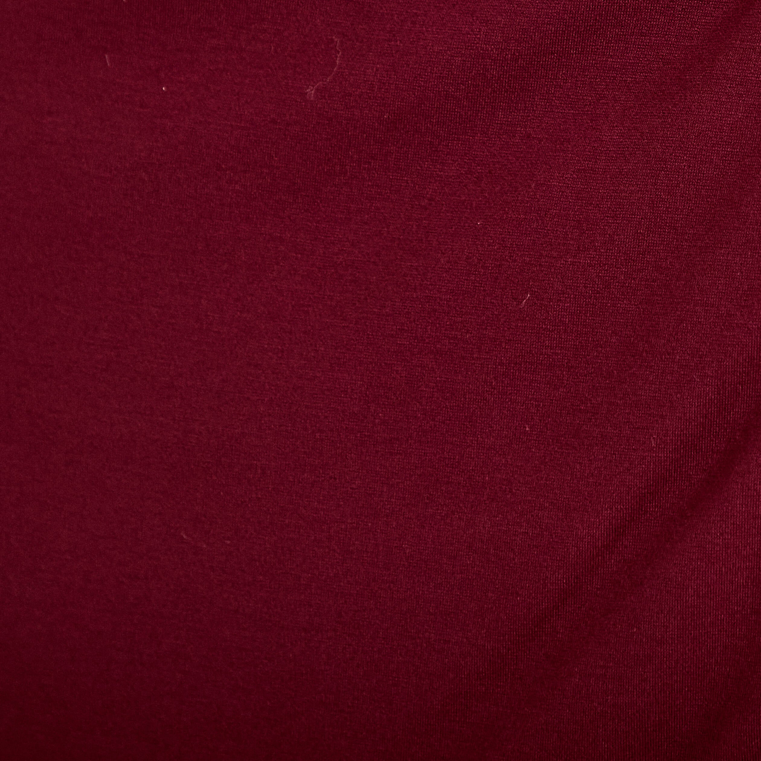 Jupe-short trap&egrave;ze en maille bordeaux femme
