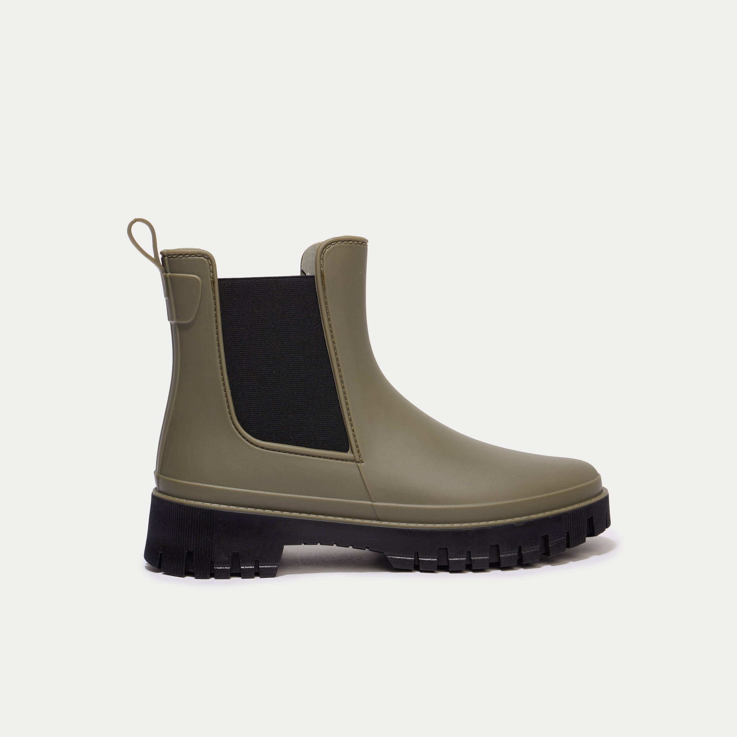 Bottines vert kaki femme