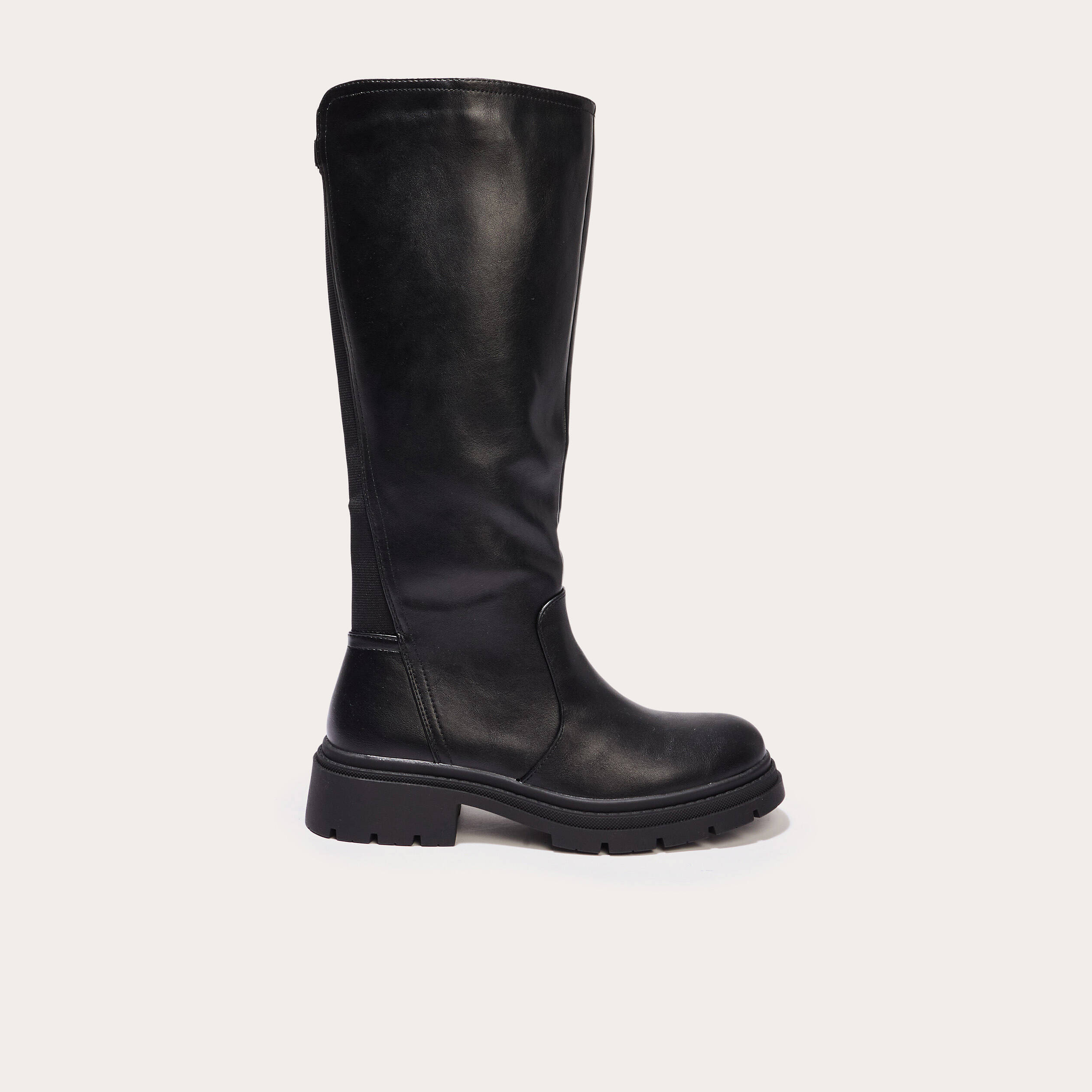 Bottes chelsea crant&eacute;es noir femme