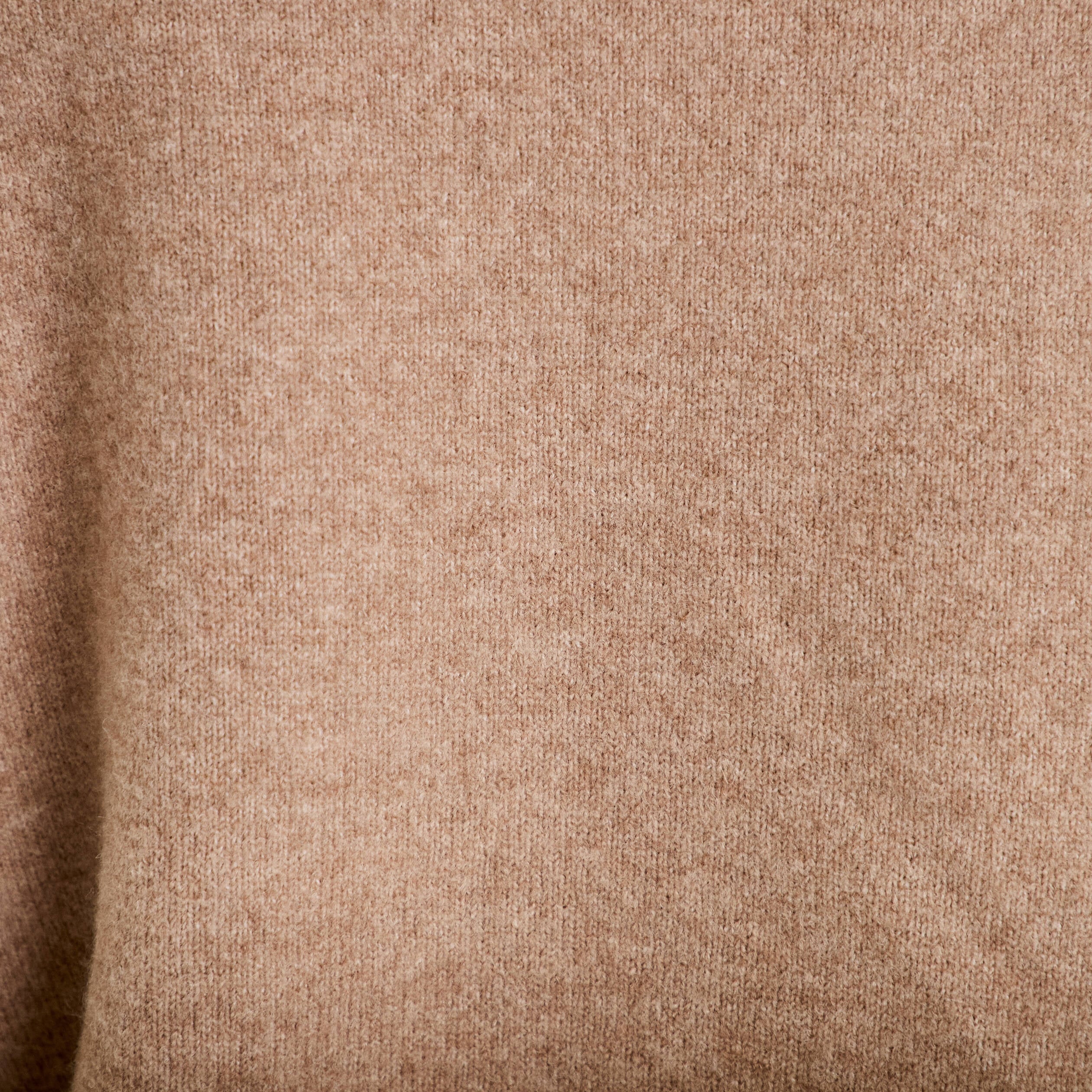 Pull oversize brod&eacute; manches longues beige femme
