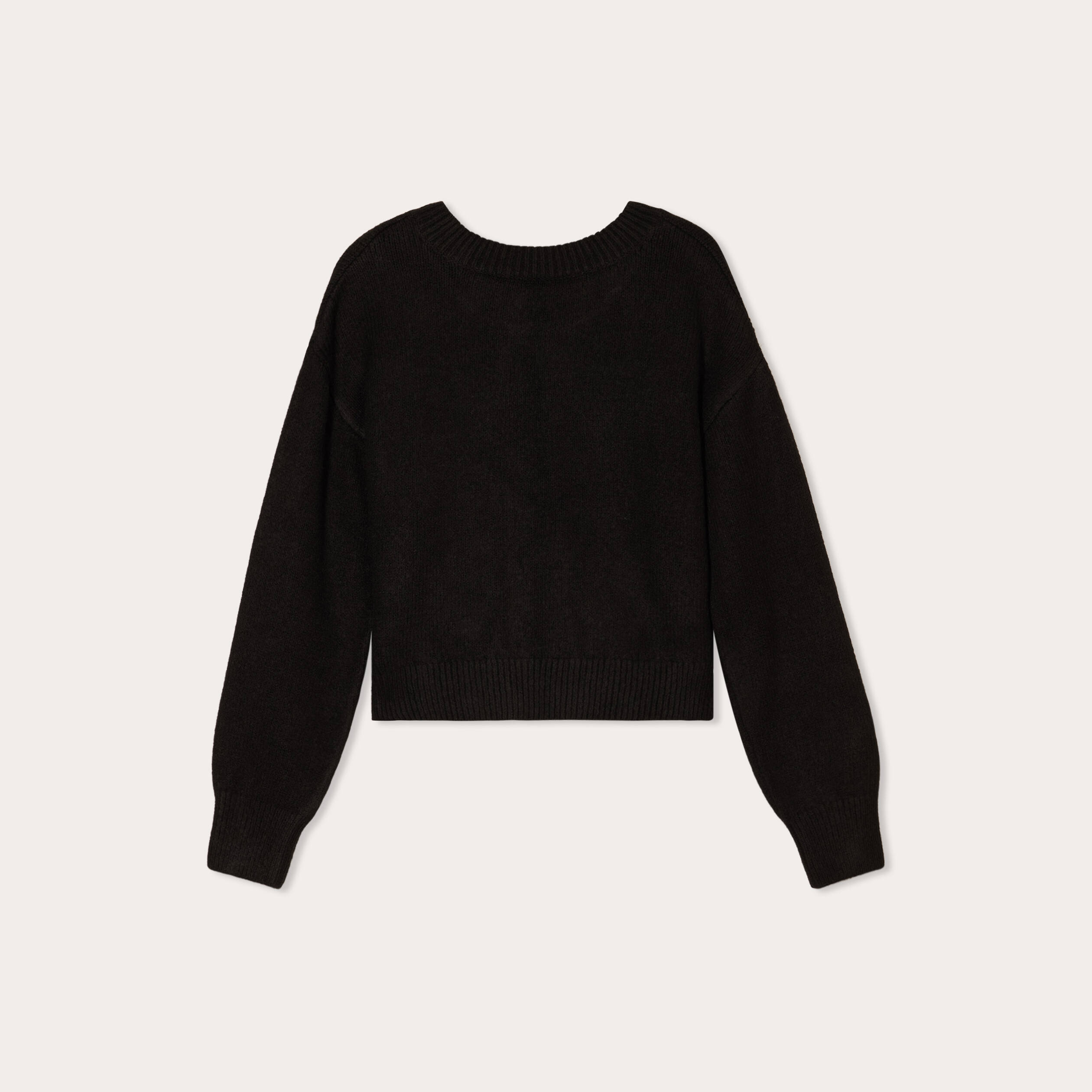 Gilet court nou&eacute; noir femme