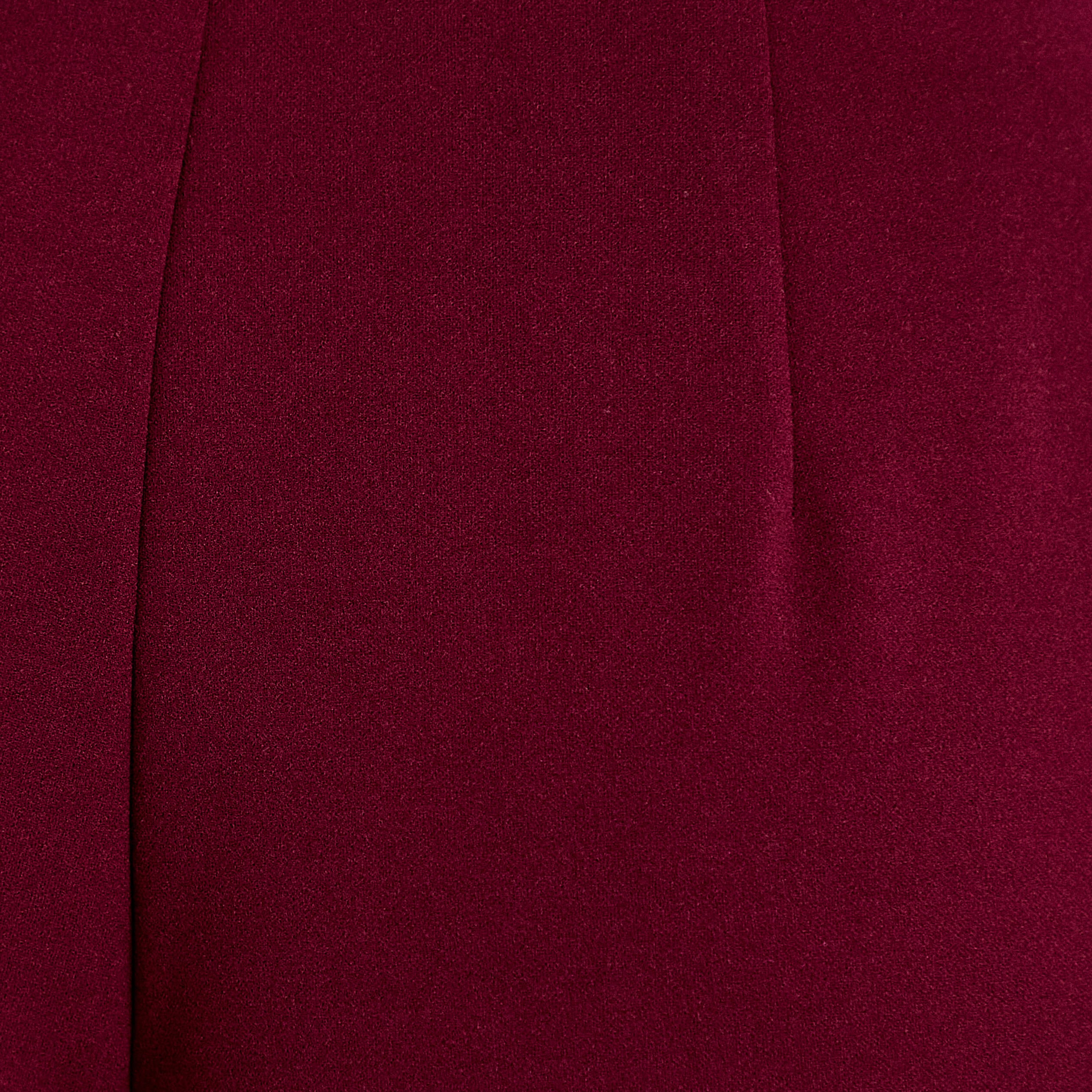 Pantalon bootcut taille standard bordeaux femme