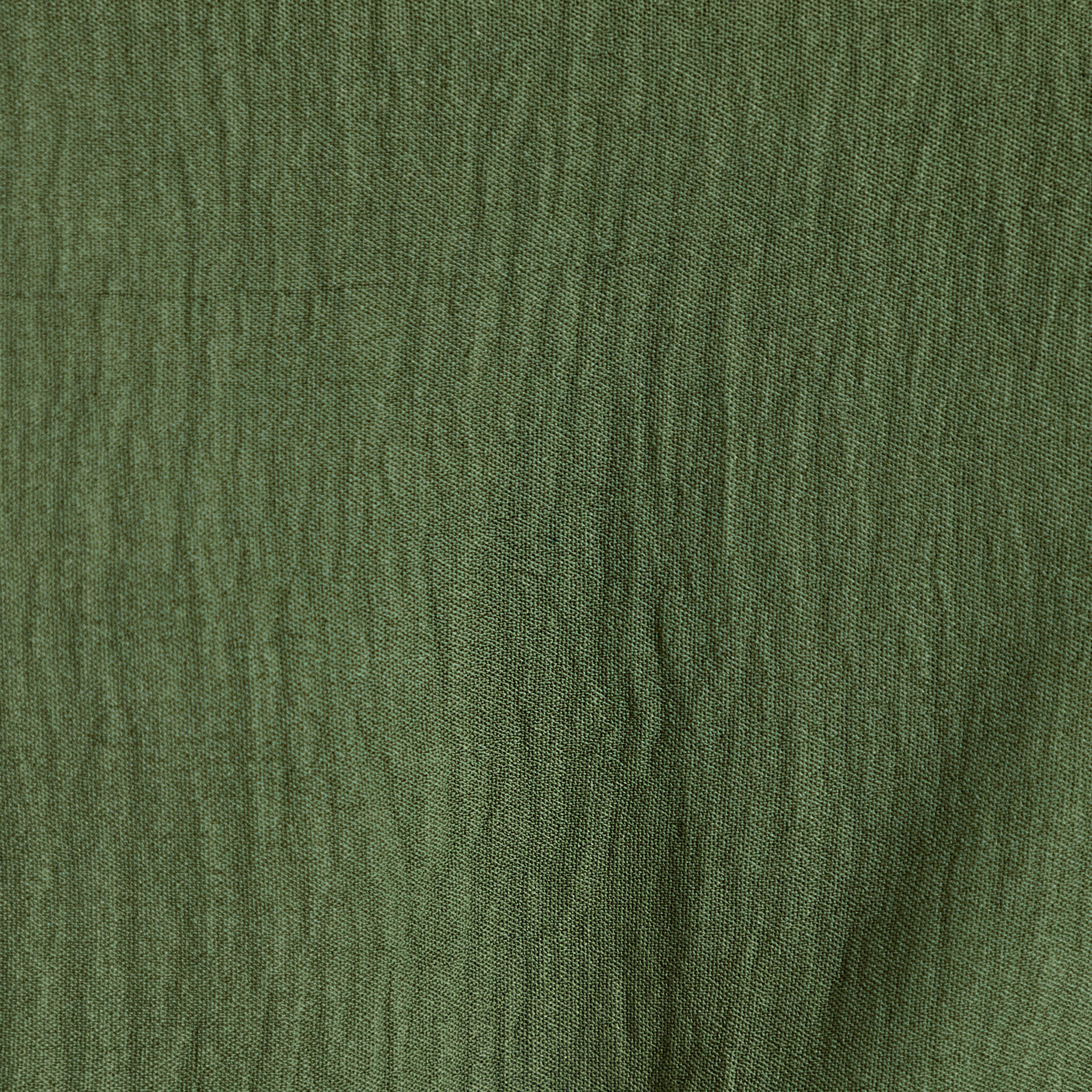 Robe longue &eacute;vas&eacute;e manches courtes vert kaki femme