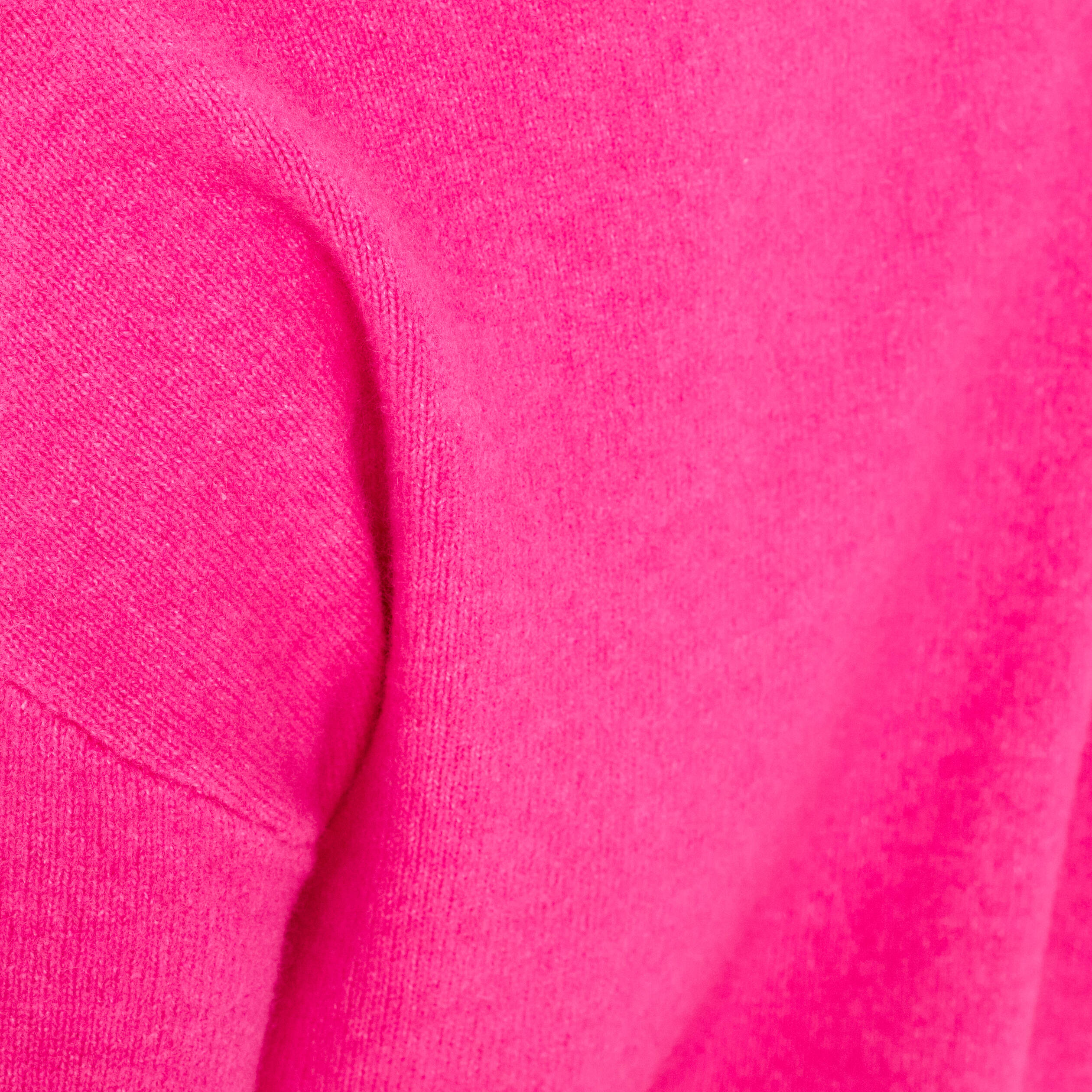 Pull col rond rose femme