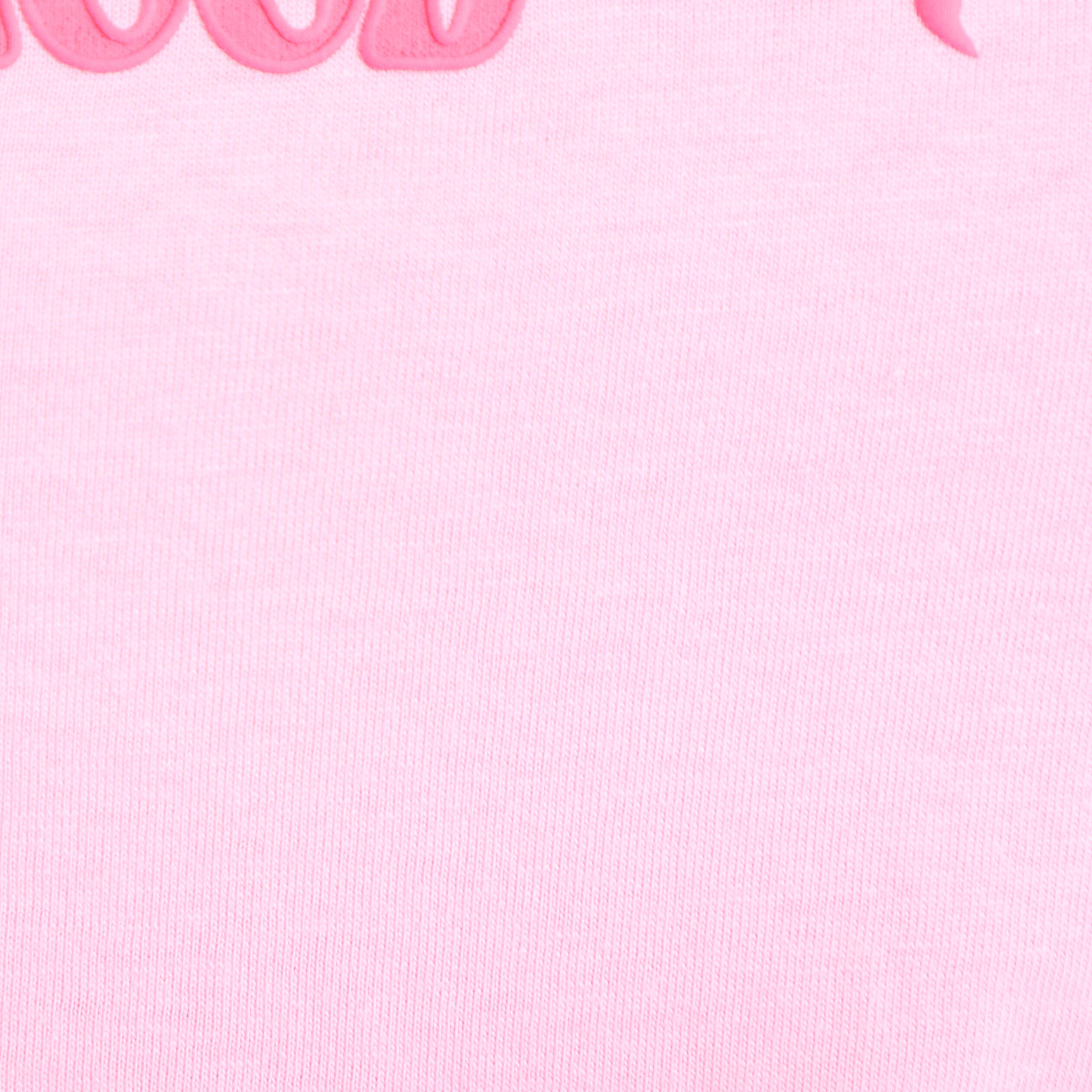 T-shirt col rond manches courtes rose corail femme