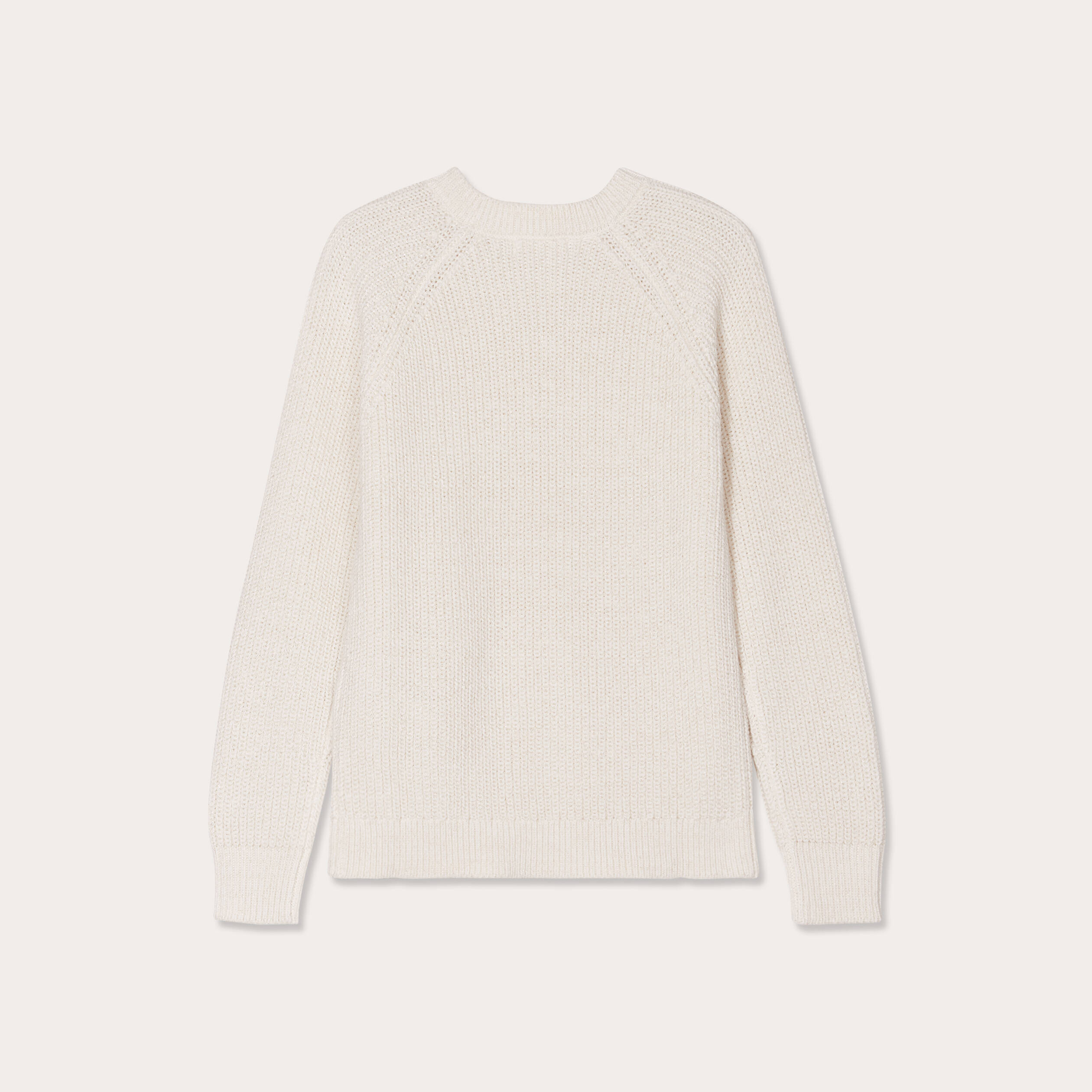 Pull manches longues ecru femme