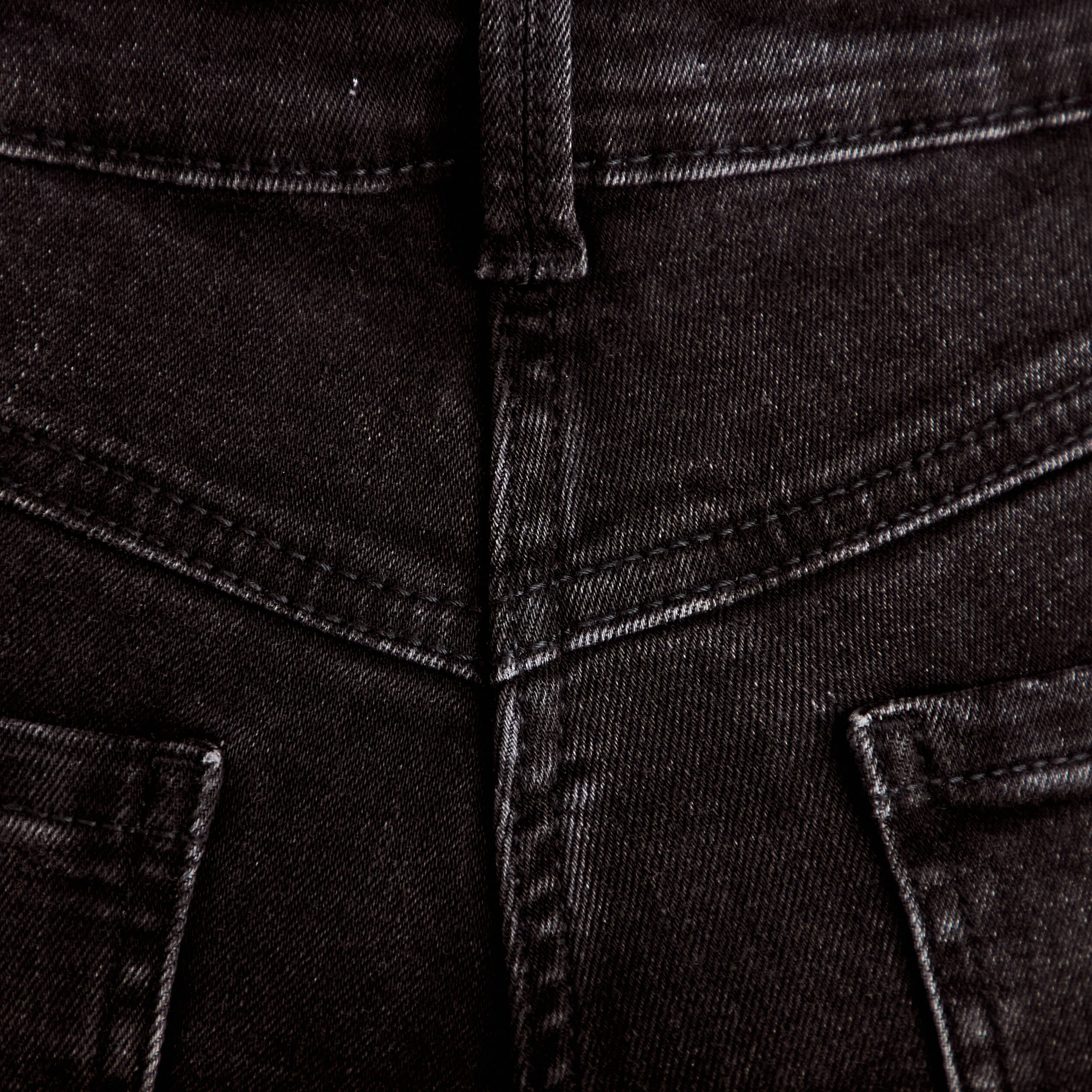 Jean skinny push-up taille standard denim noir femme