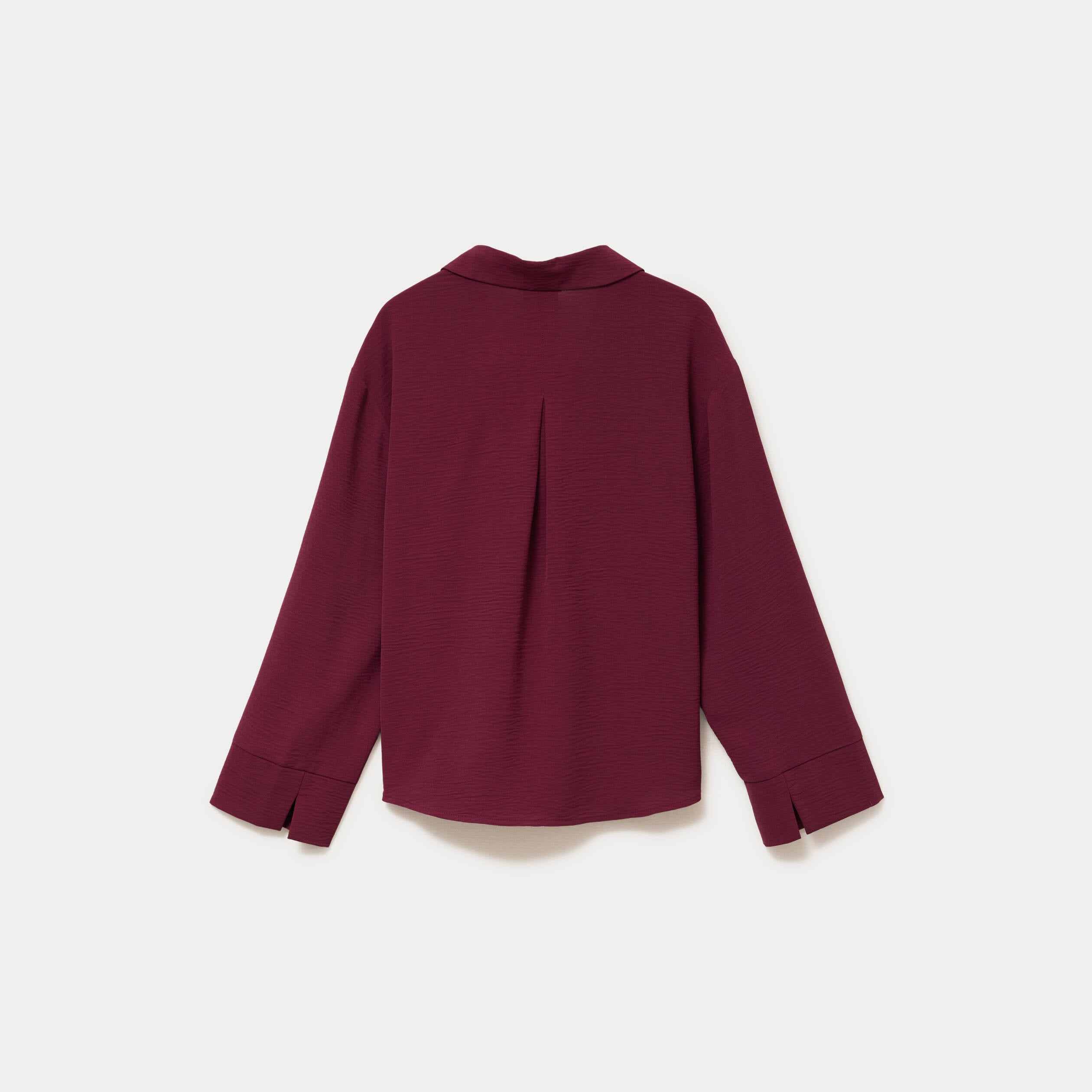 Blouse manches longues bordeaux femme
