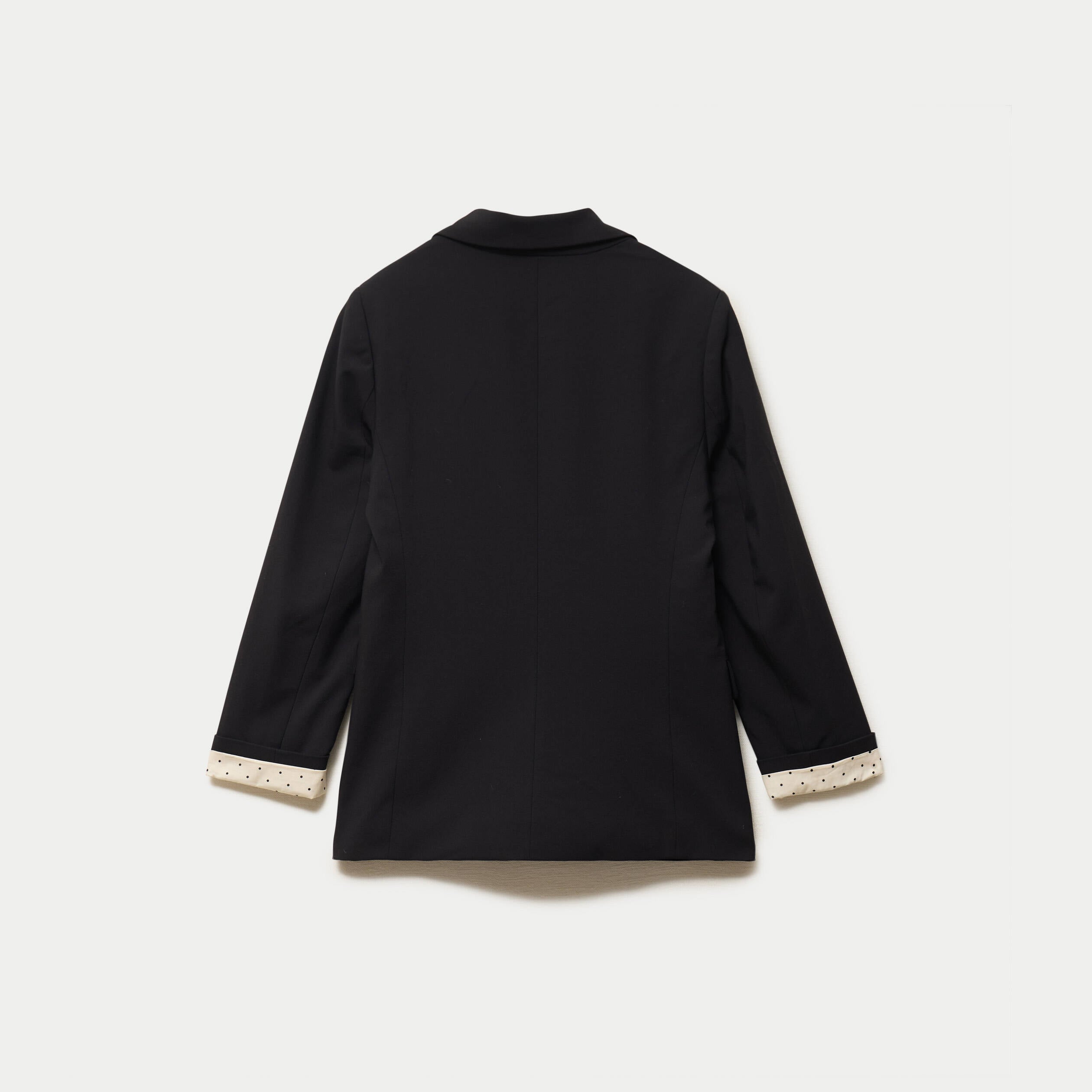 Blazer ajust&eacute; manches longues noir femme