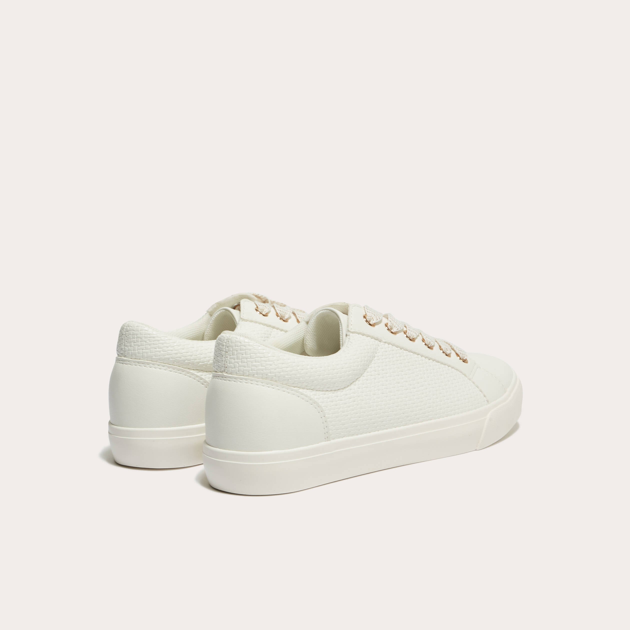 Baskets &agrave; lacets blanc femme