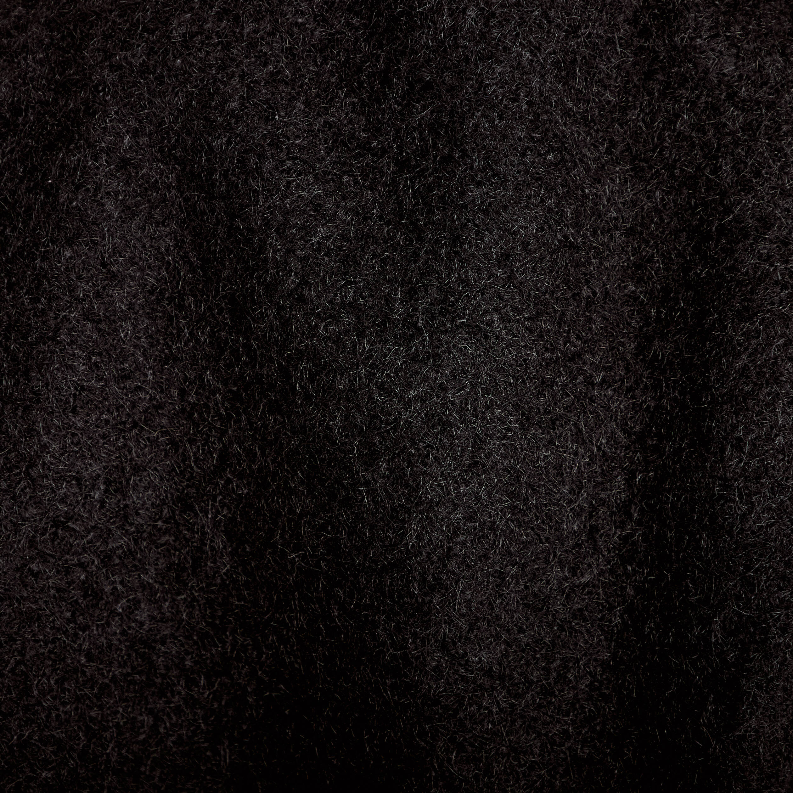 Veste bouclette sans manches col montant noir femme