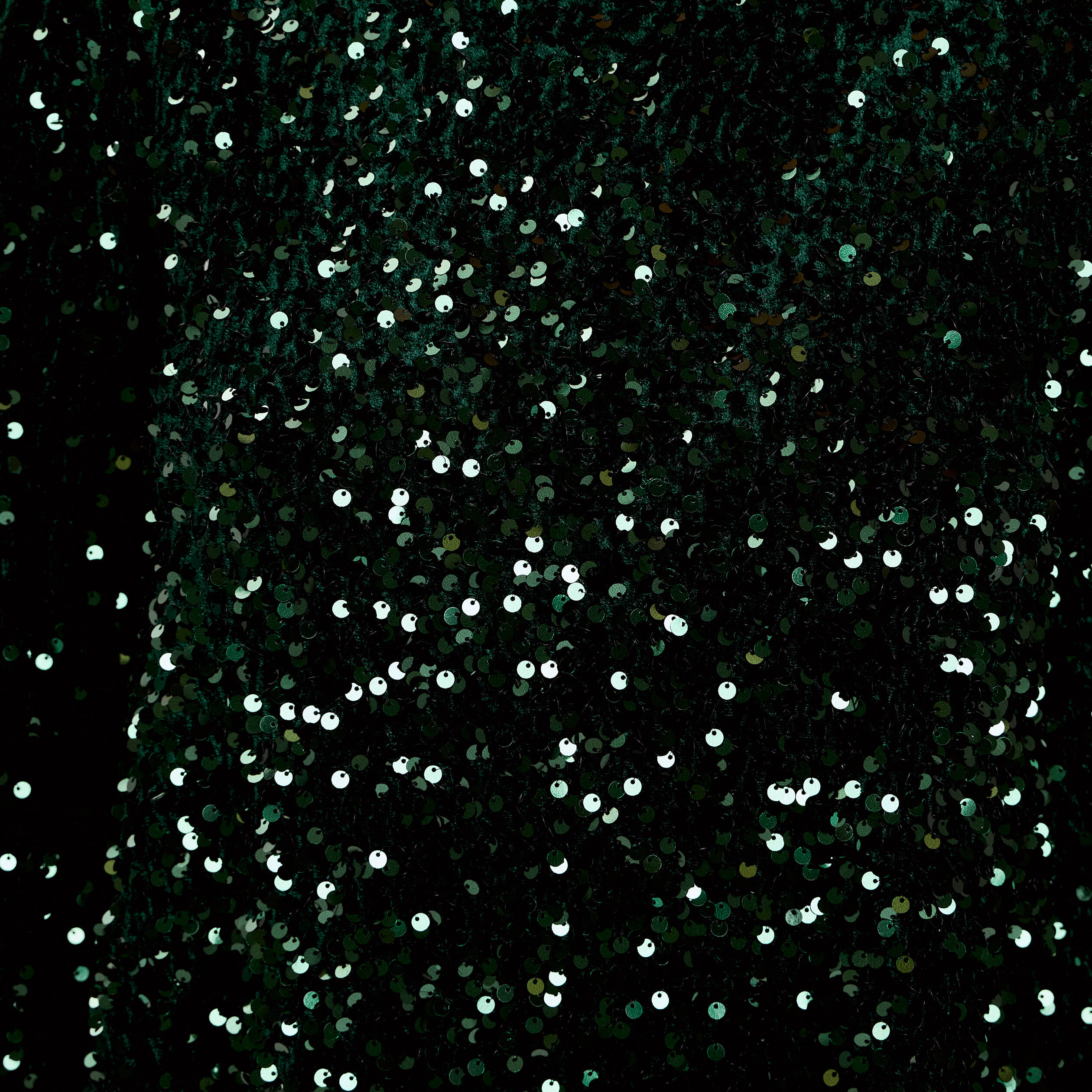 Robe &agrave; sequins dos nou&eacute; vert fonc&eacute; femme