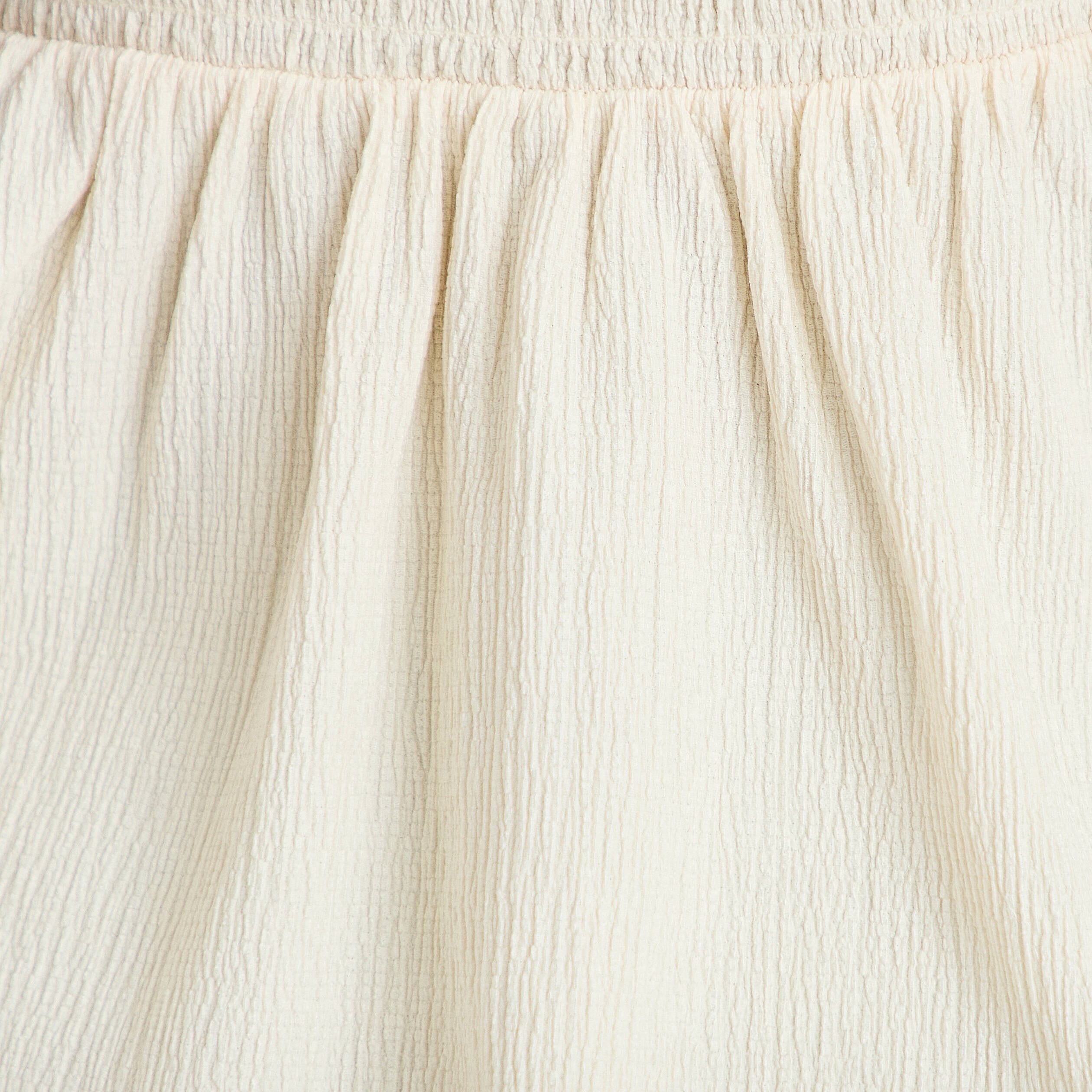 D&eacute;bardeur d&eacute;tail crochet ecru femme