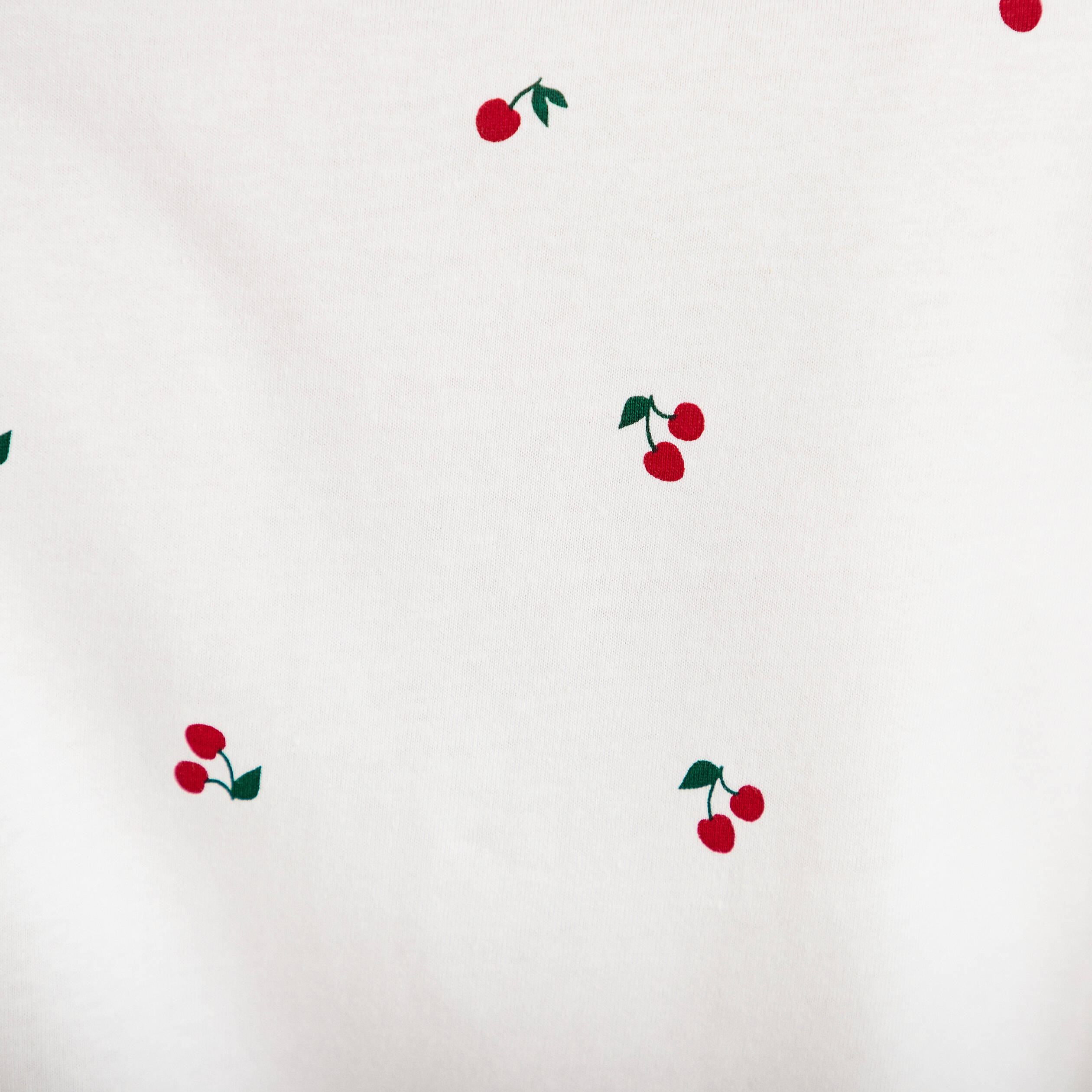 T-shirt &agrave; motif manches courtes blanc femme