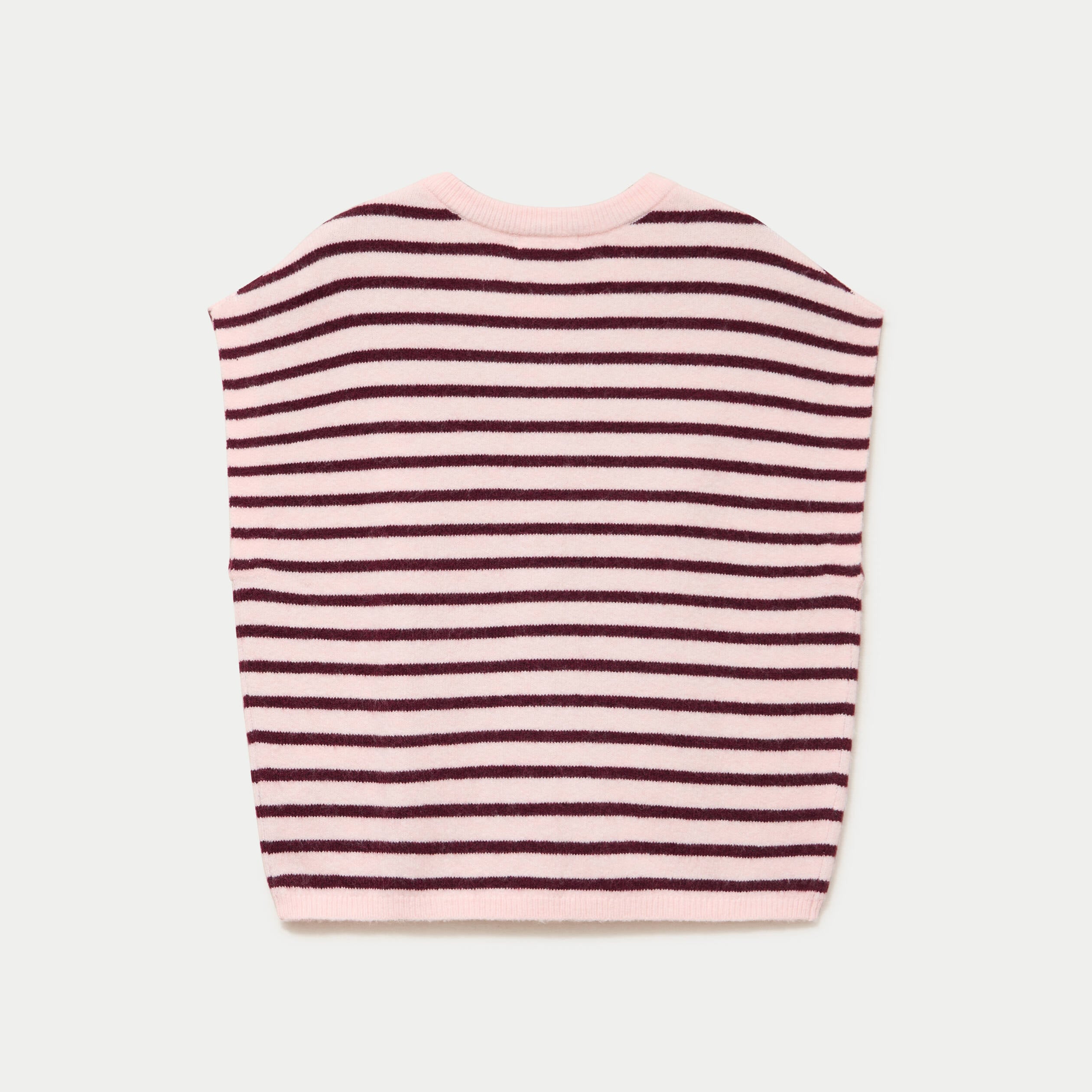 Gilet ample sans manches rose femme