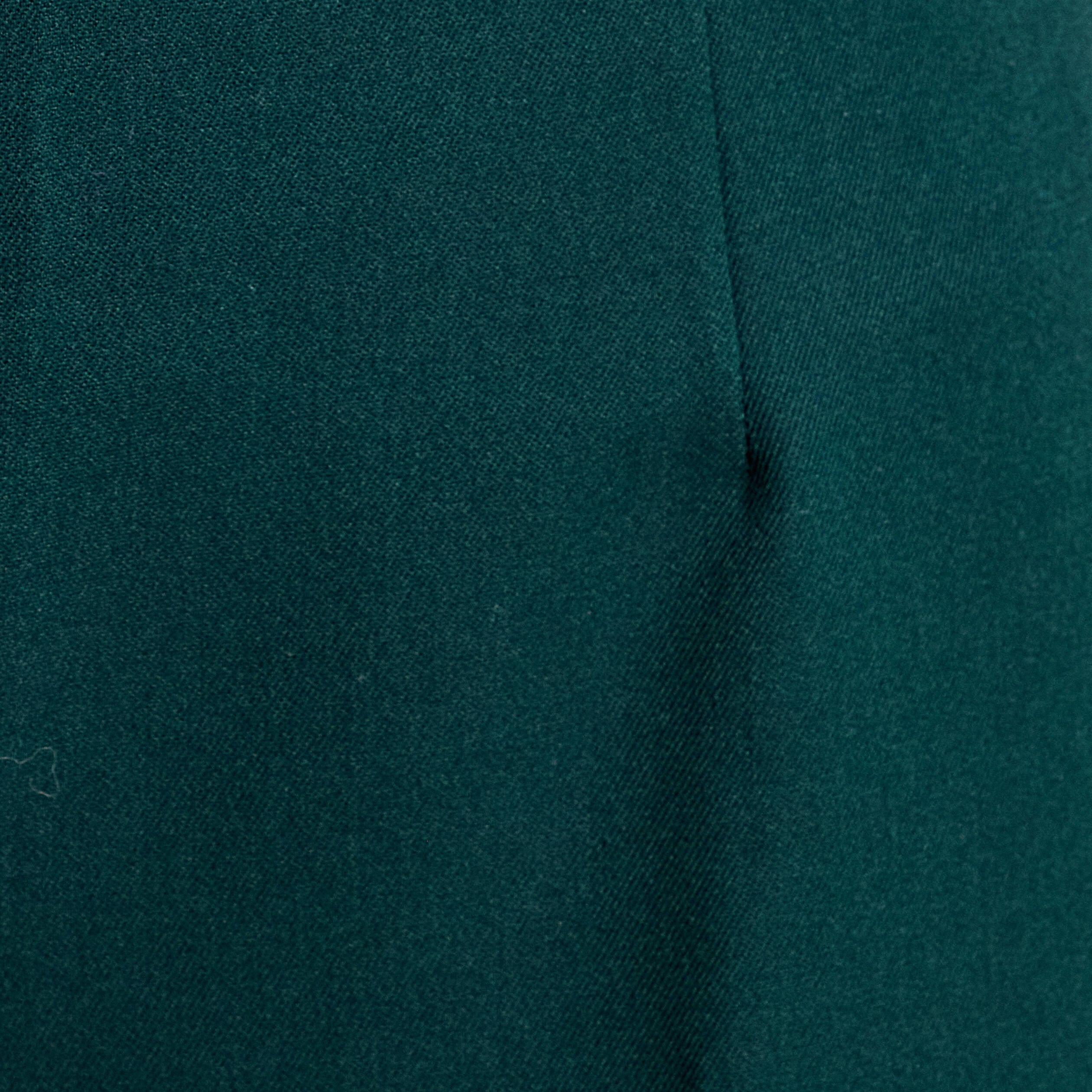Pantalon bootcut taille haute vert fonc&eacute; femme