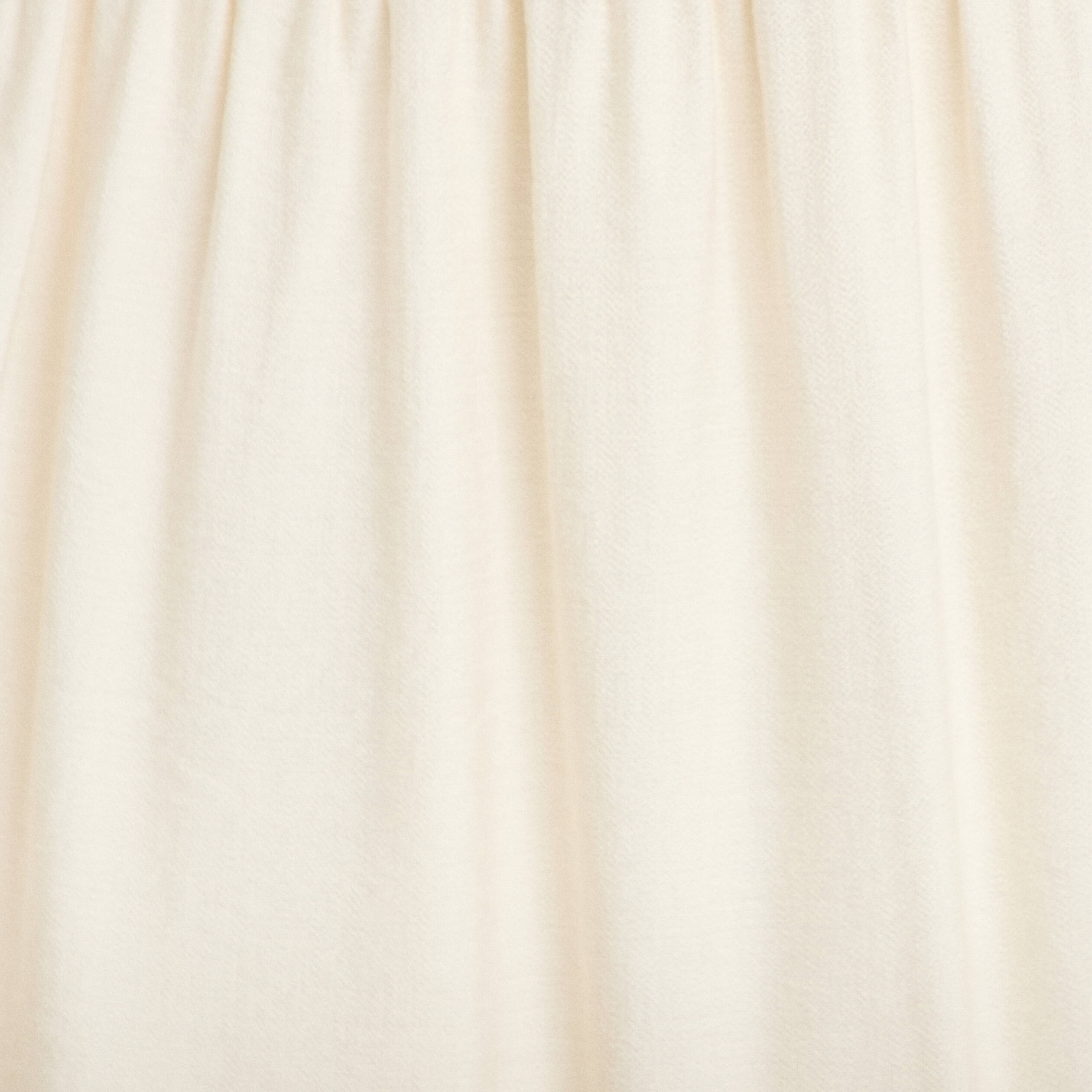 Jupon &eacute;vas&eacute; taille haute ecru femme