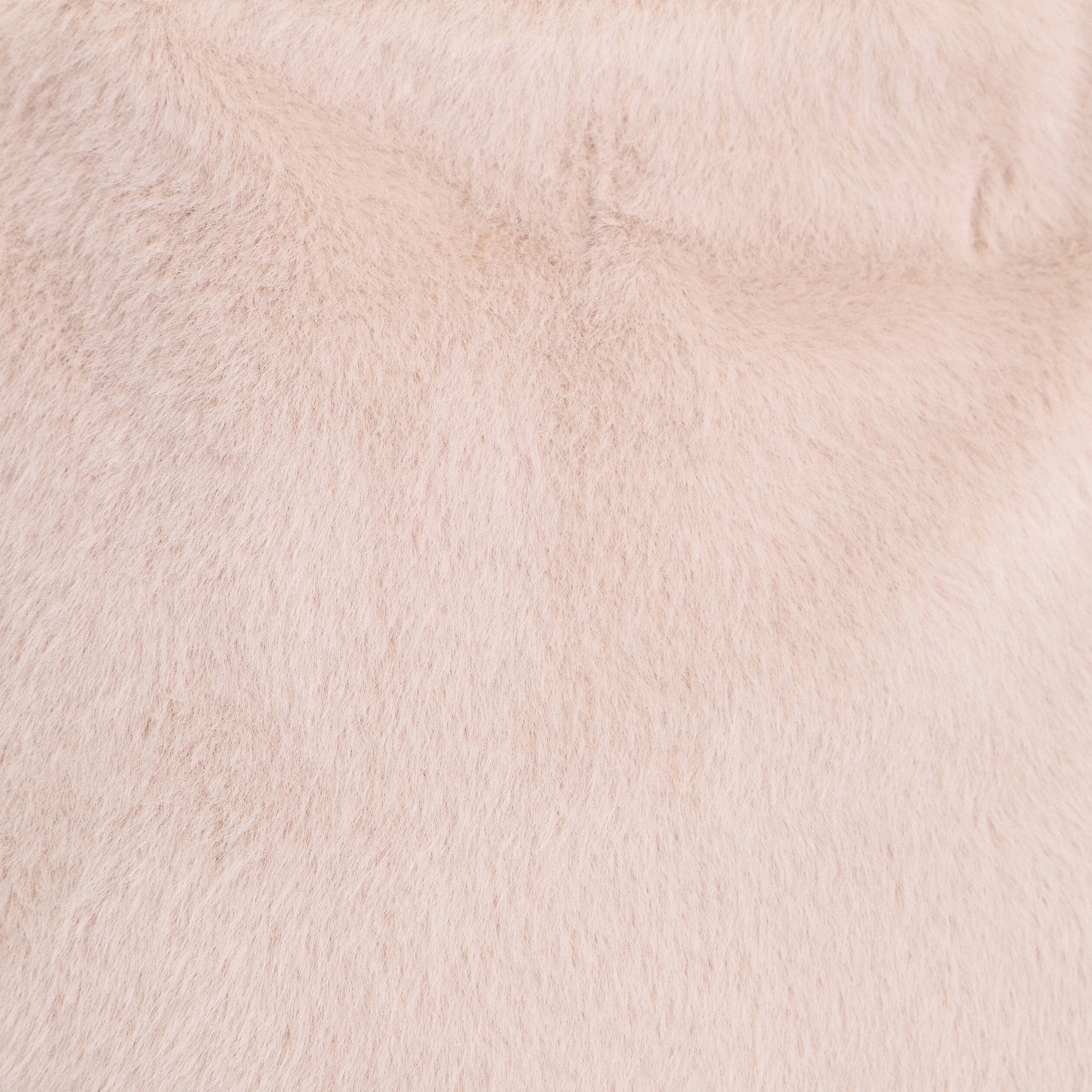 Jupe droite fausse fourrure sable femme