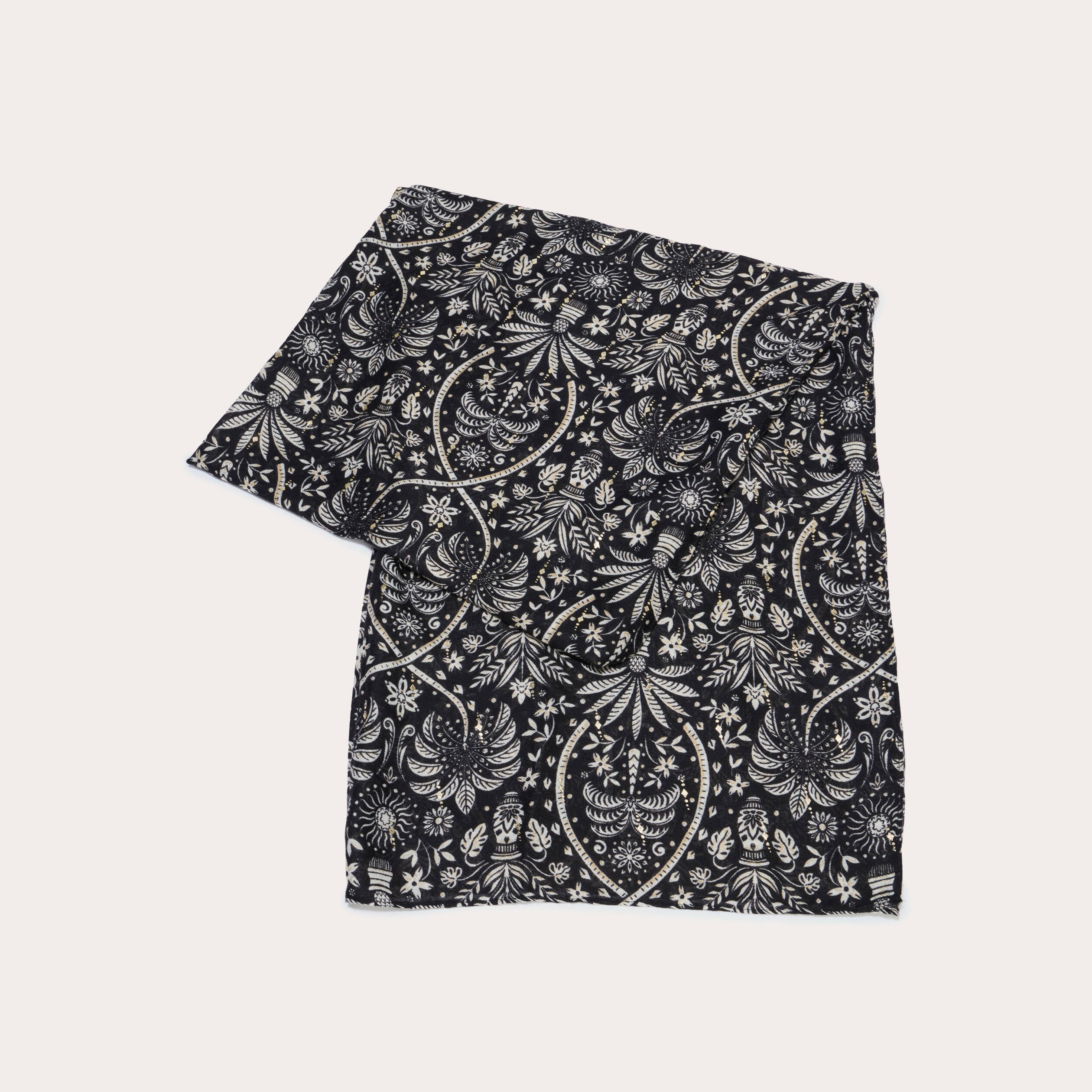 Foulard noir femme