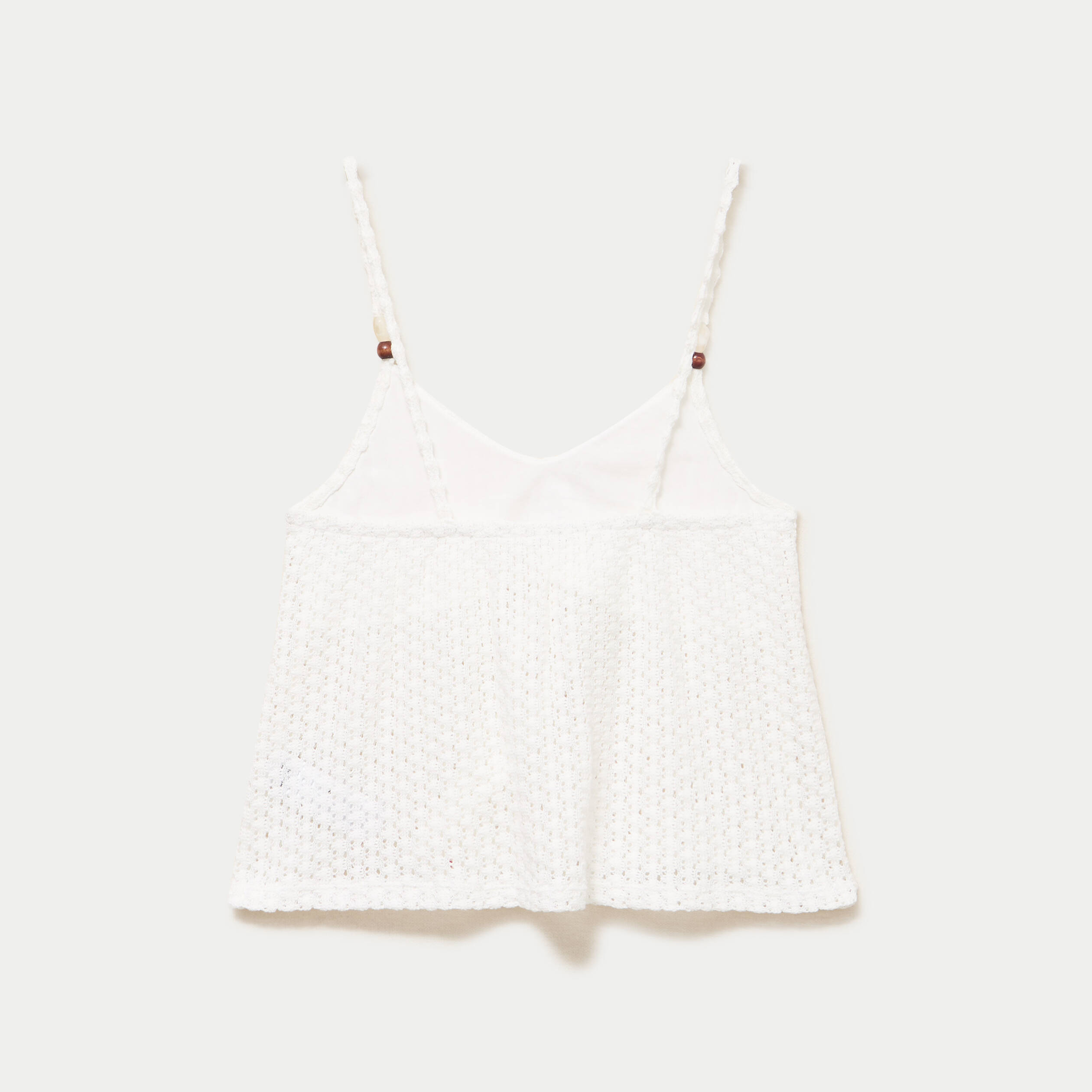 Gilet sans manches boutonn&eacute; blanc femme