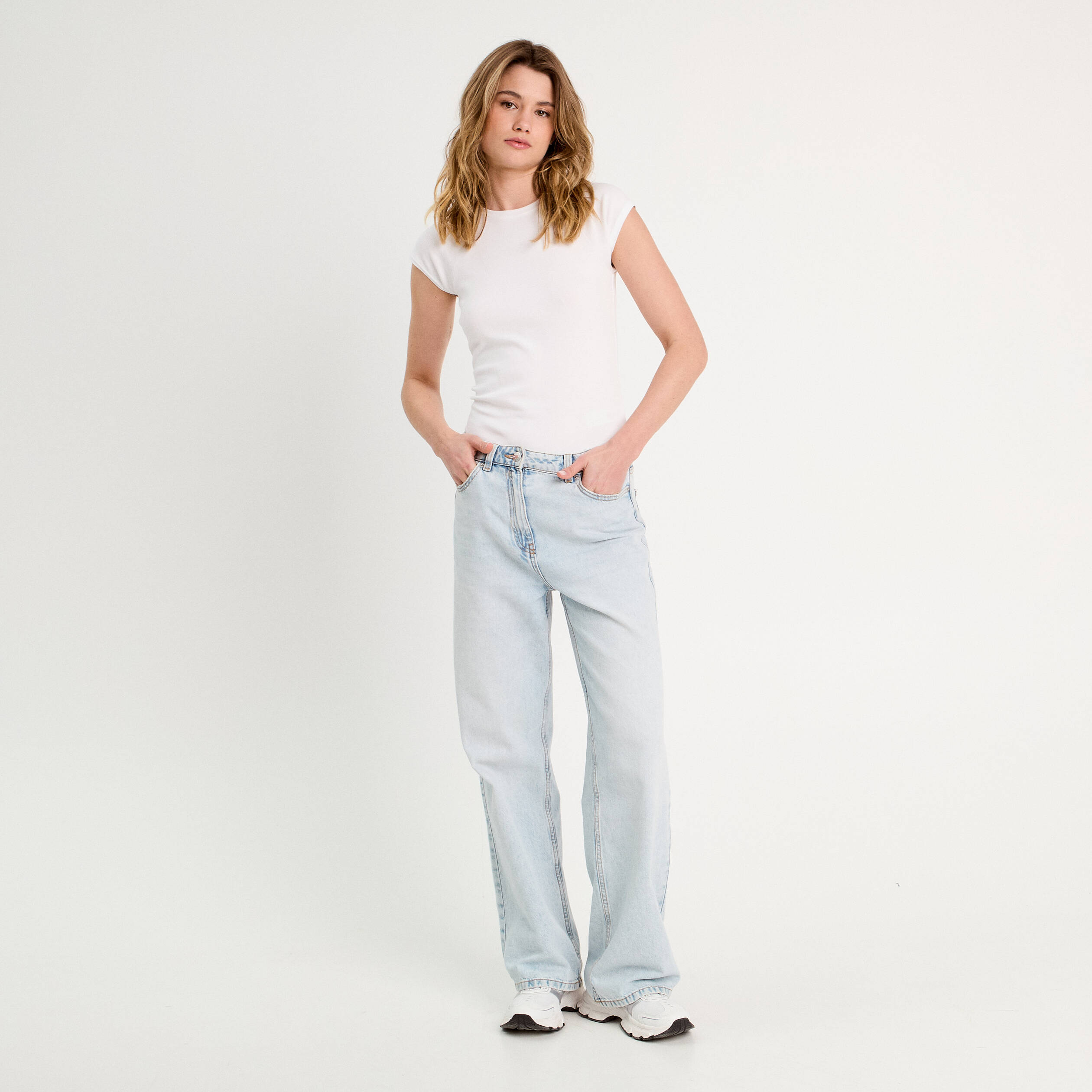 T-shirt manches courtes blanc femme