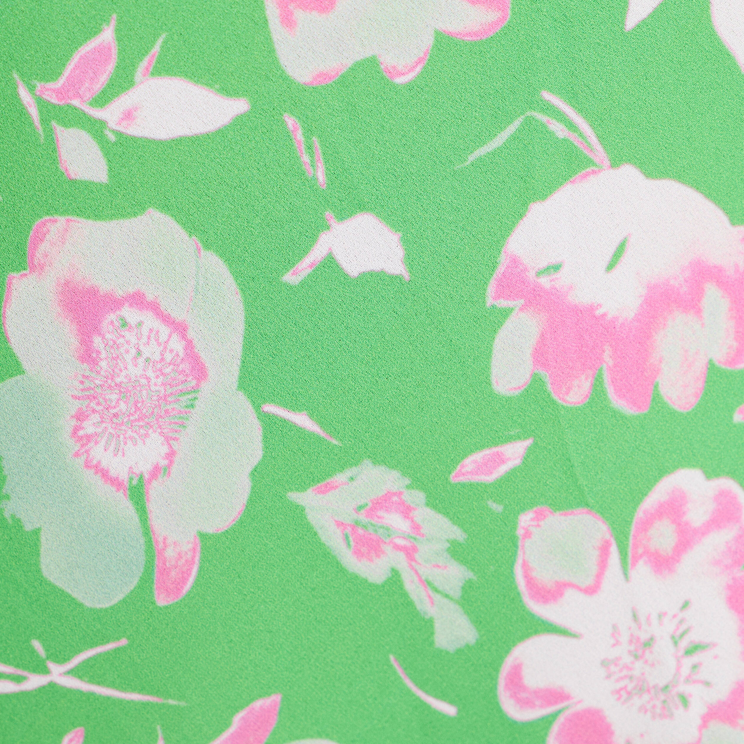 Jupe &eacute;vas&eacute;e longueur midi vert fluo femme