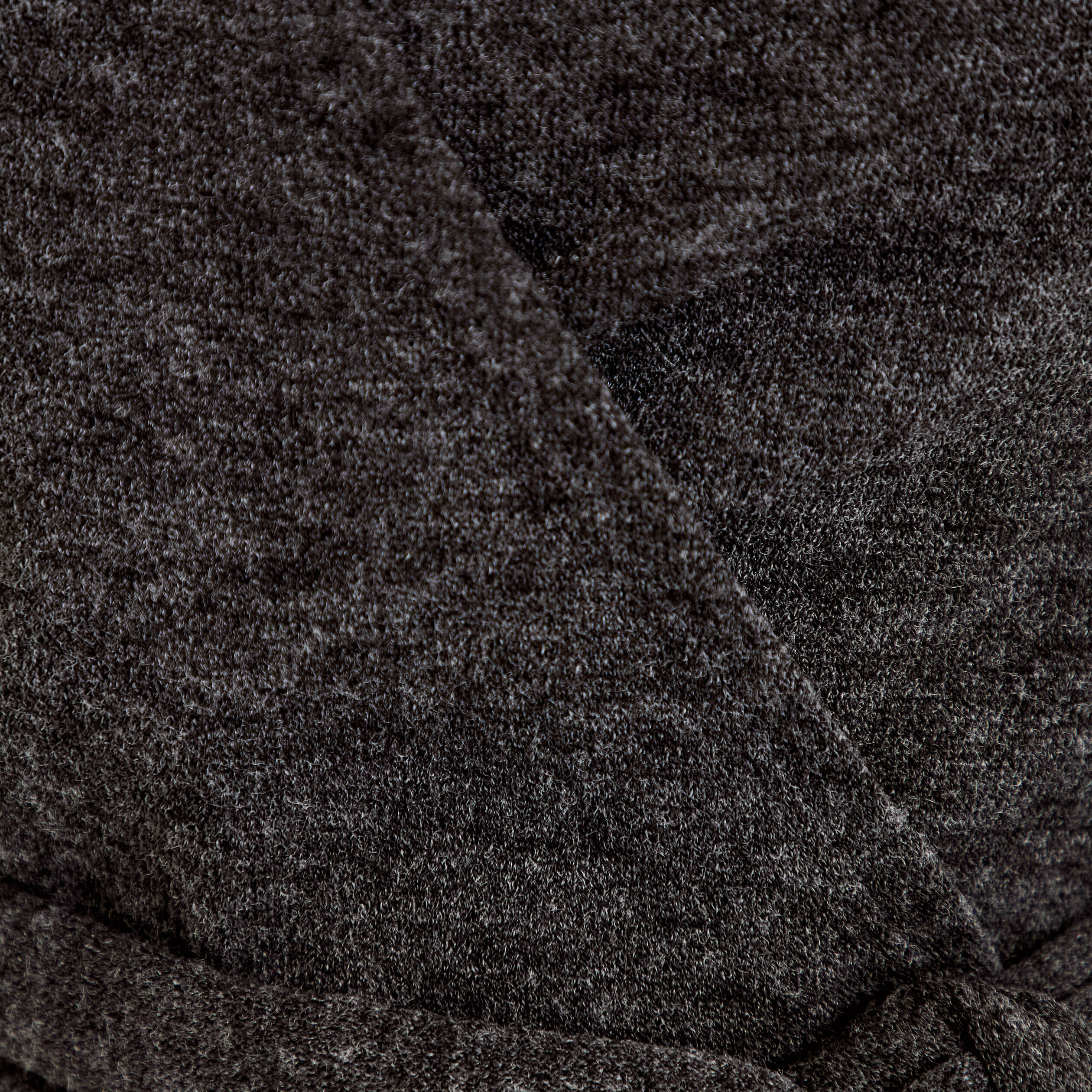Cache-coeur droit manches longues gris fonc&eacute; femme