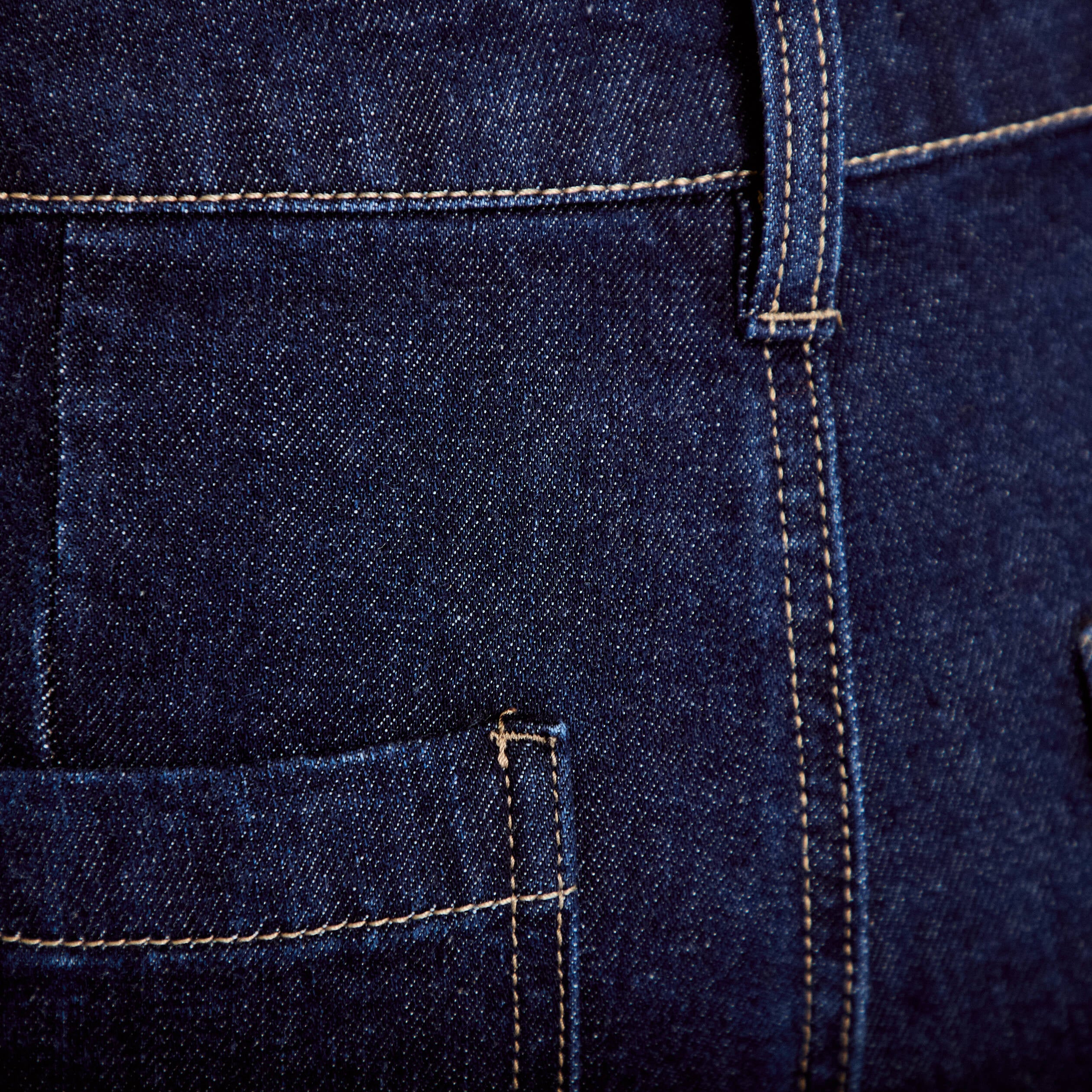 Jean bootcut taille haute denim brut femme