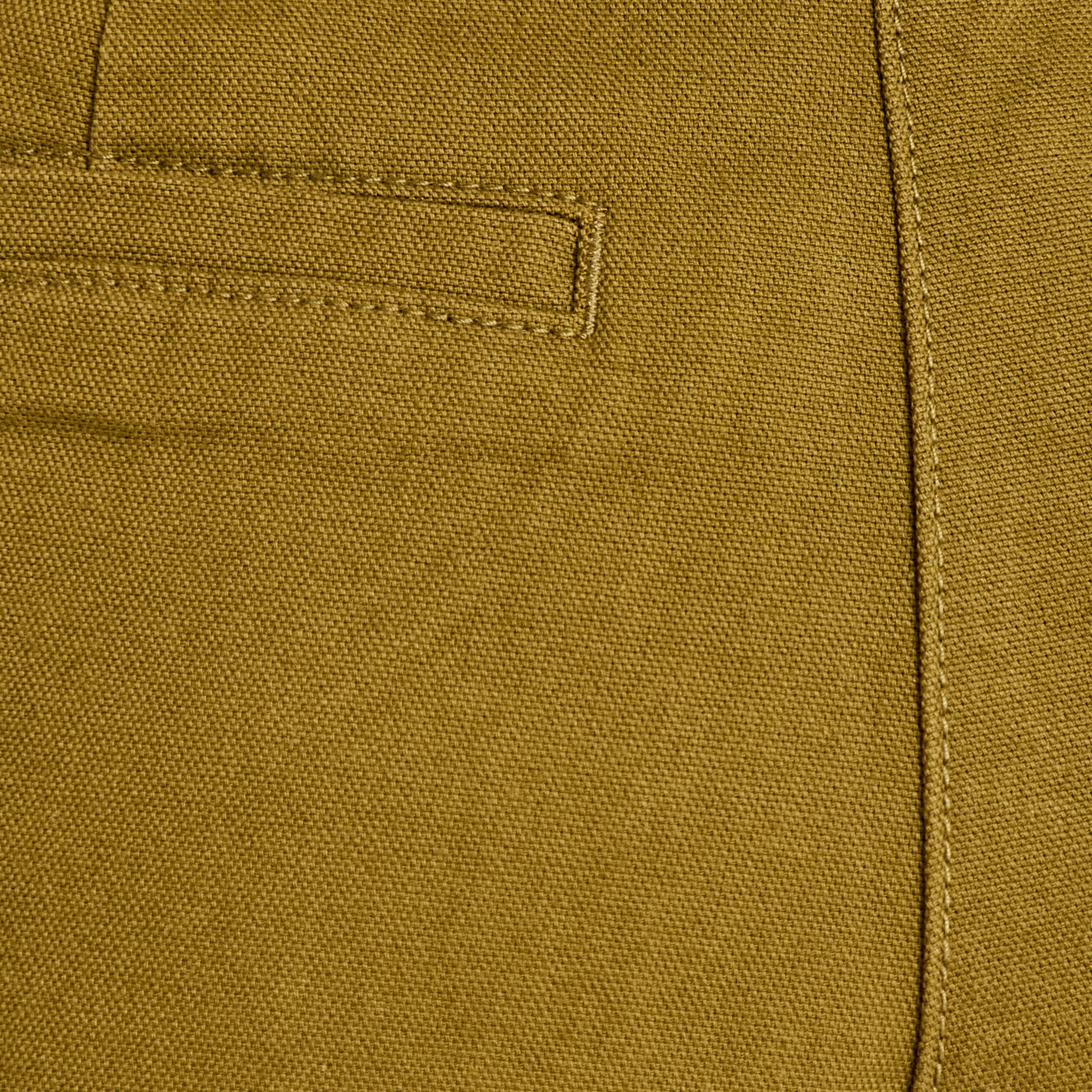 Pantalon chino coupe barrel vert kaki femme