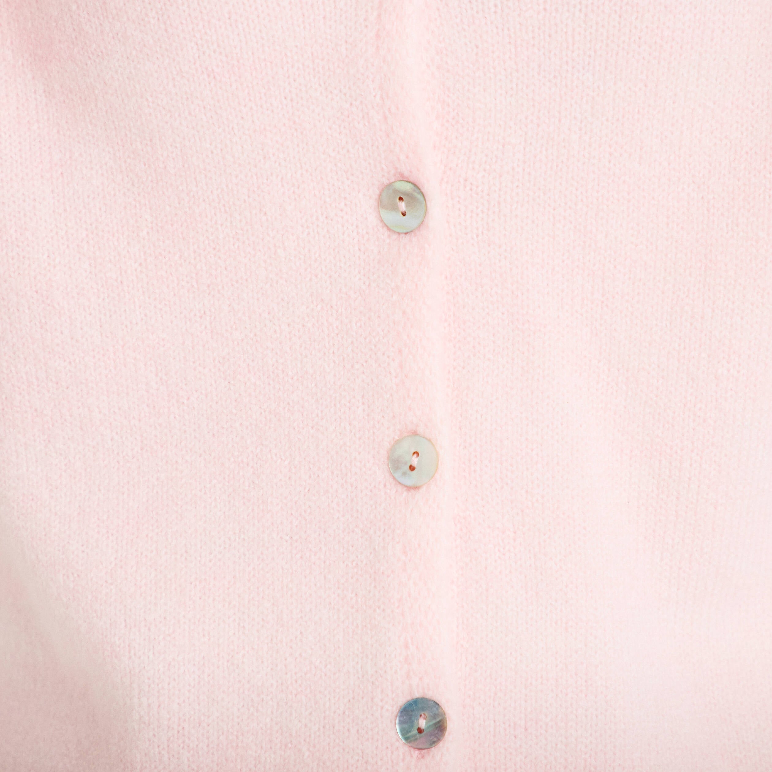 Gilet boutonn&eacute; avec col en V rose clair femme